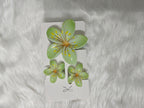3 piece Combo Flowers with Veins Hair clips