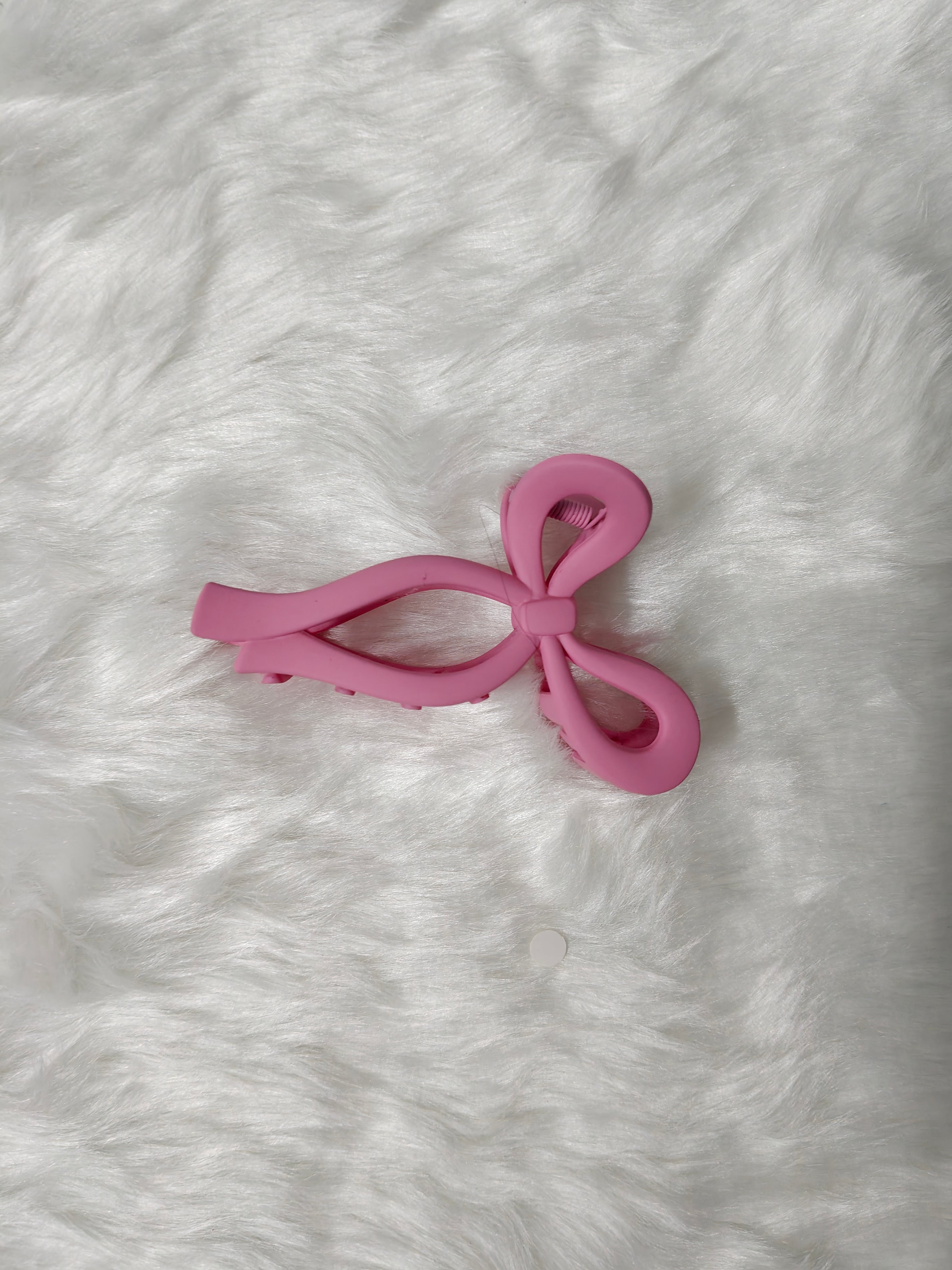 Big Ribbon Matte Hair clip
