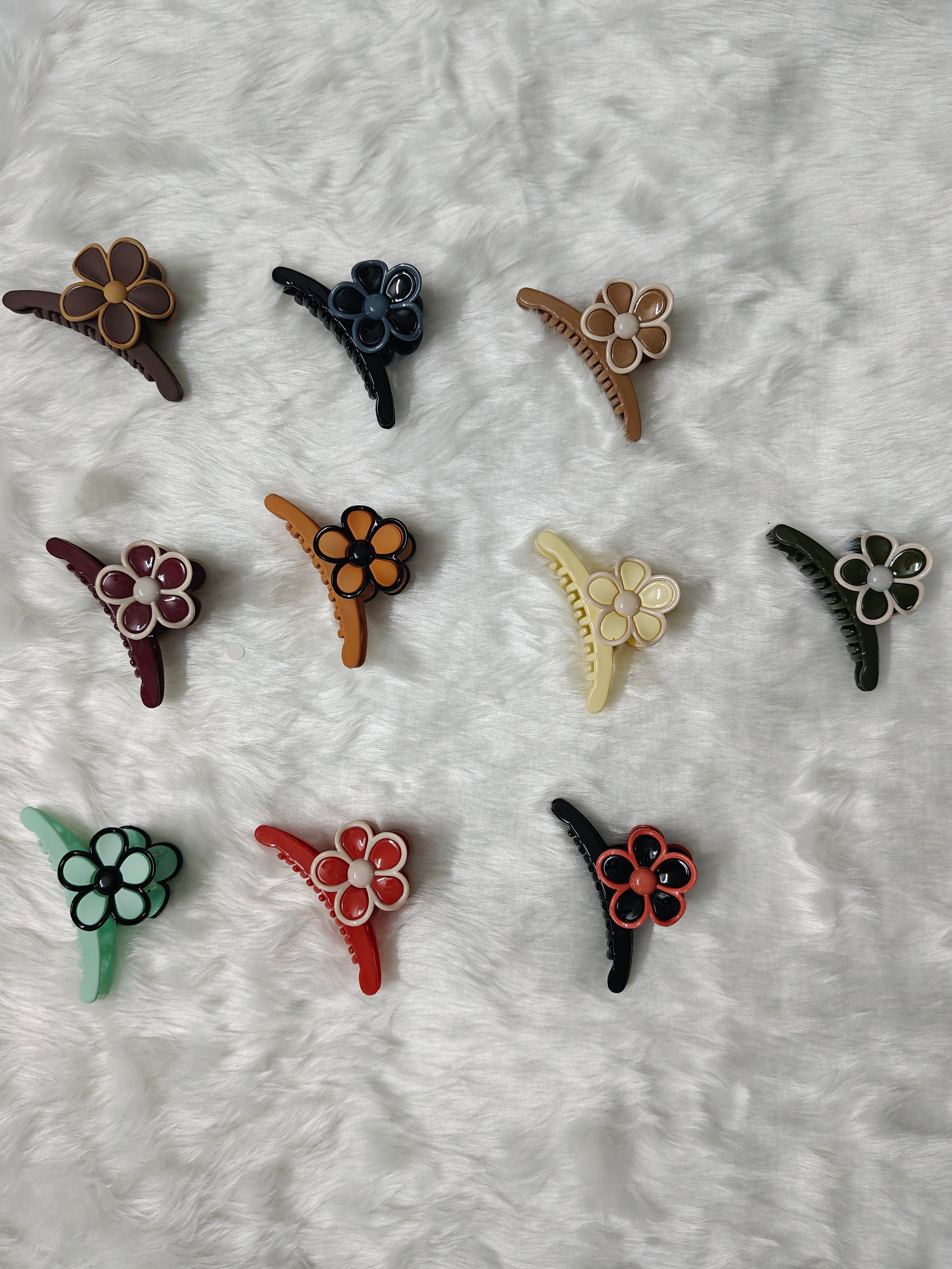 Big Catcher Floral Hair Clips