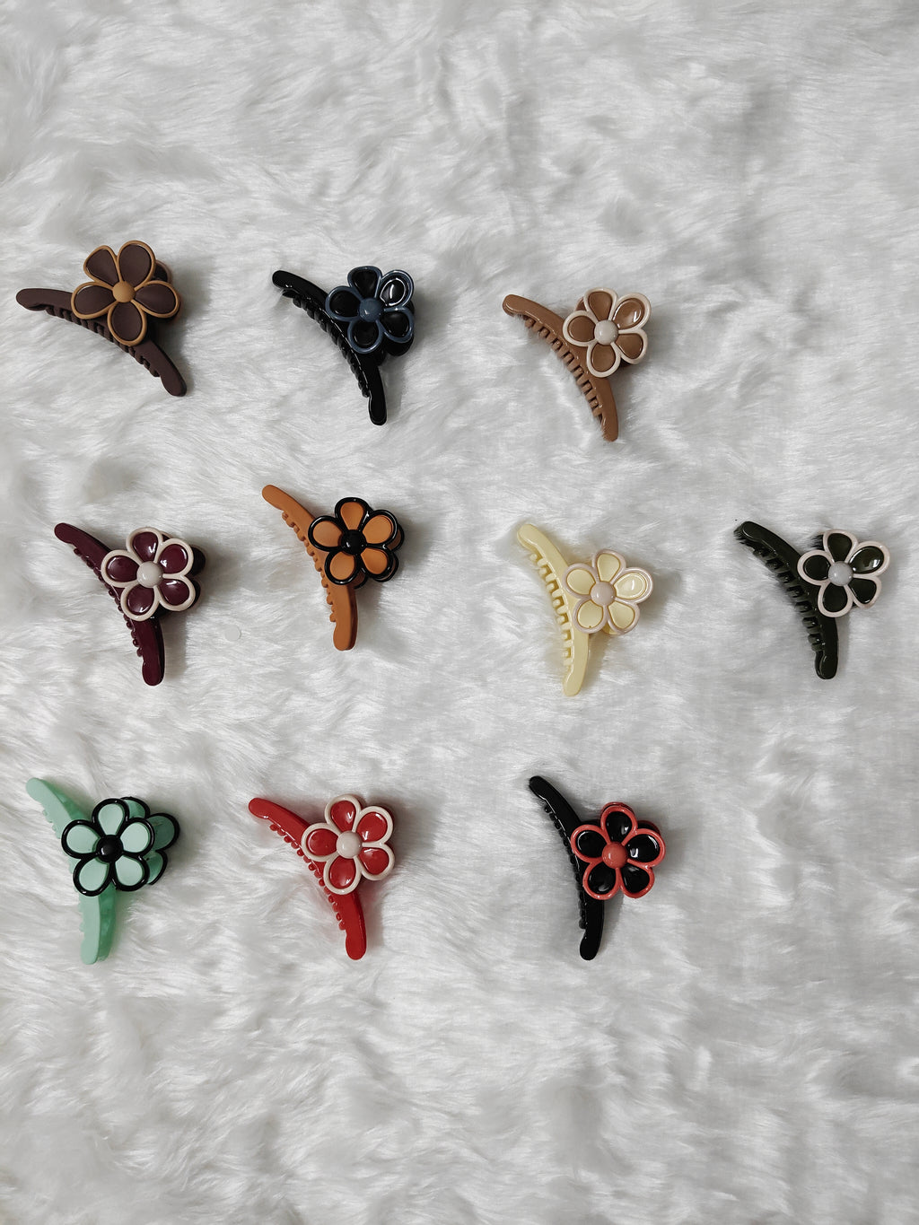 Big Catcher Floral Hair Clips