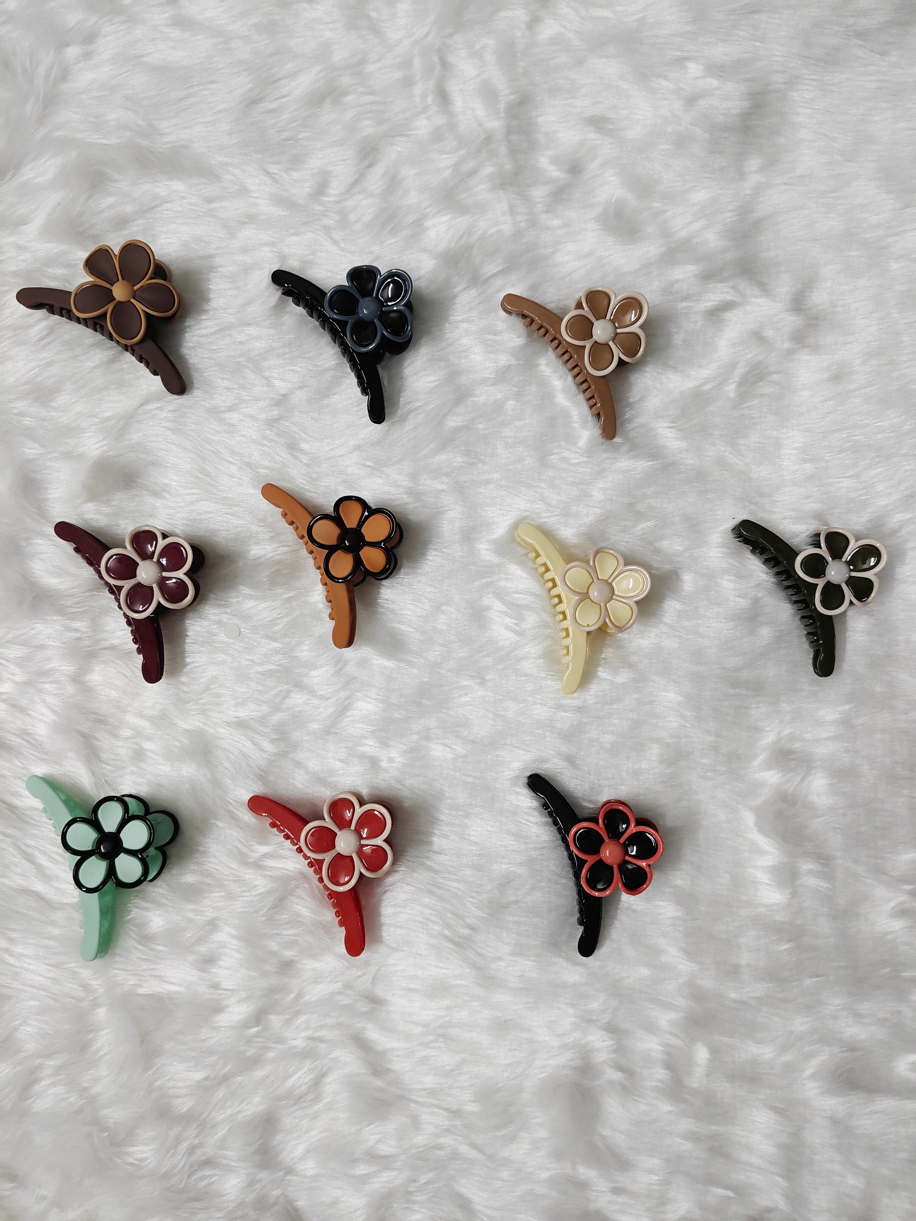 Big Catcher Floral Hair Clips