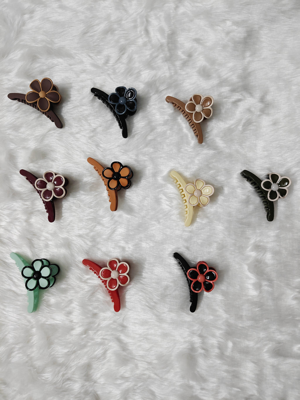 Big Catcher Floral Hair Clips