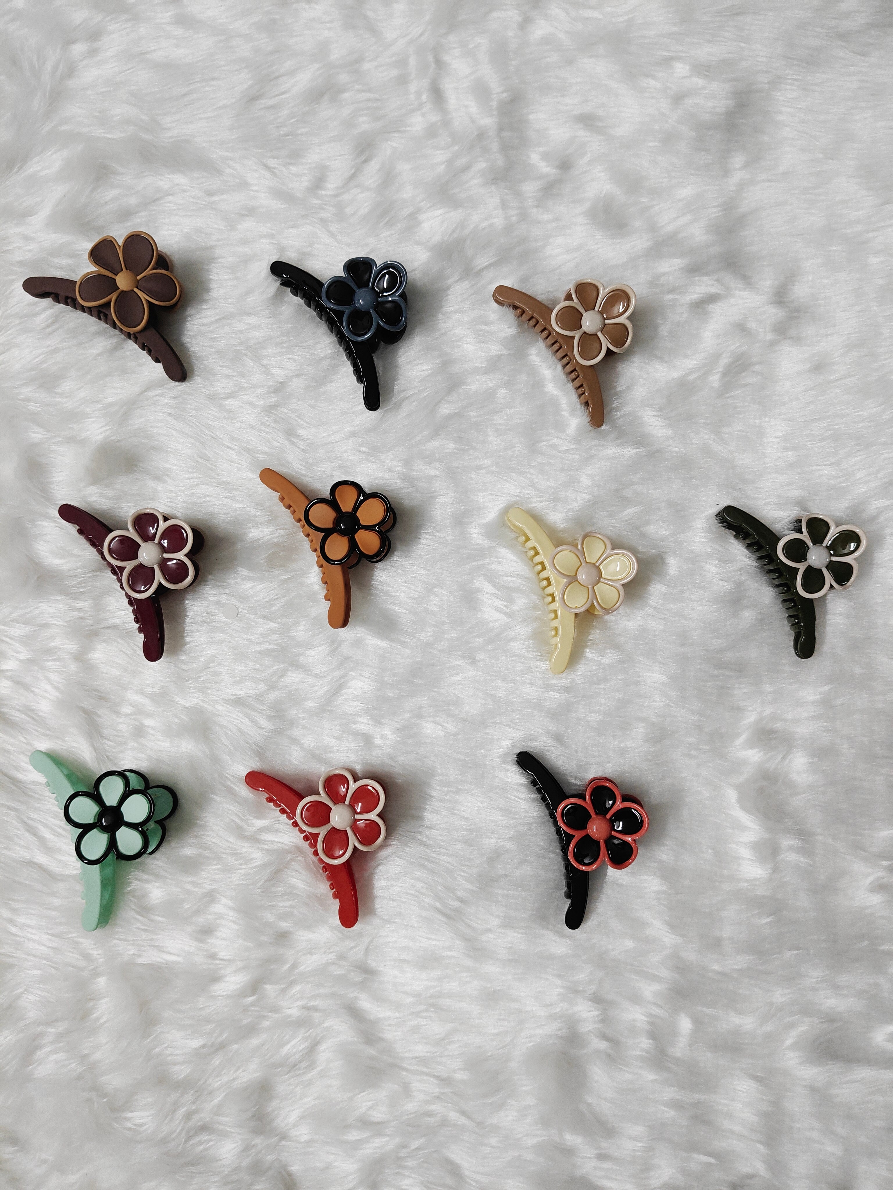 Big Catcher Floral Hair Clips