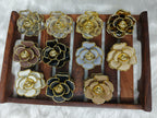 Korean Korean Rose Hair Clip | Glossy & Matte Floral Claw Clip for Women