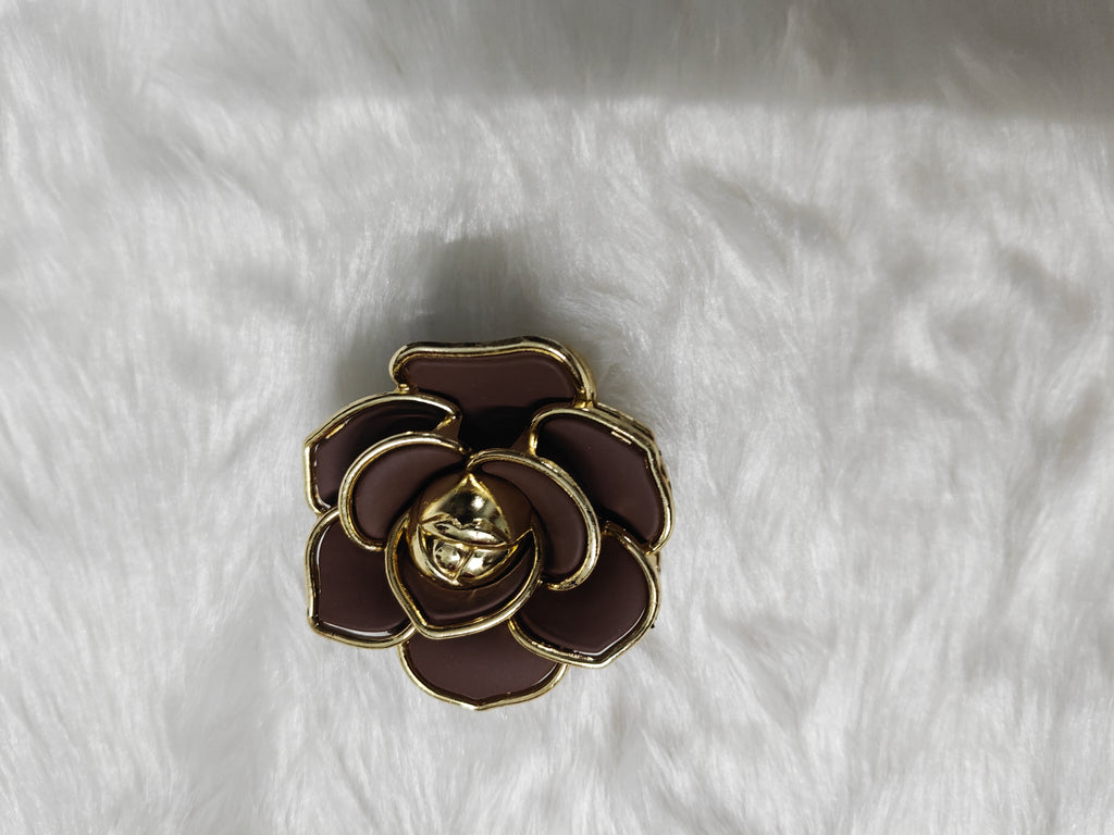 Korean Korean Rose Hair Clip | Glossy & Matte Floral Claw Clip for Women