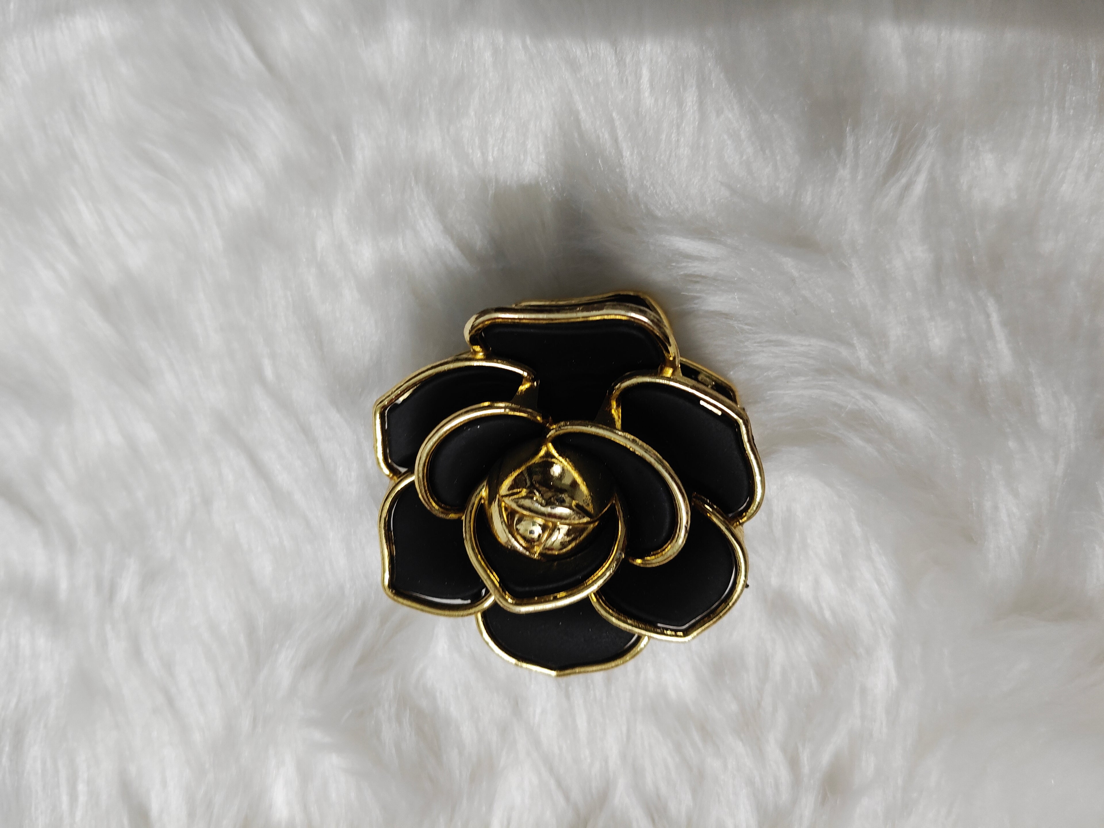 Korean Korean Rose Hair Clip | Glossy & Matte Floral Claw Clip for Women