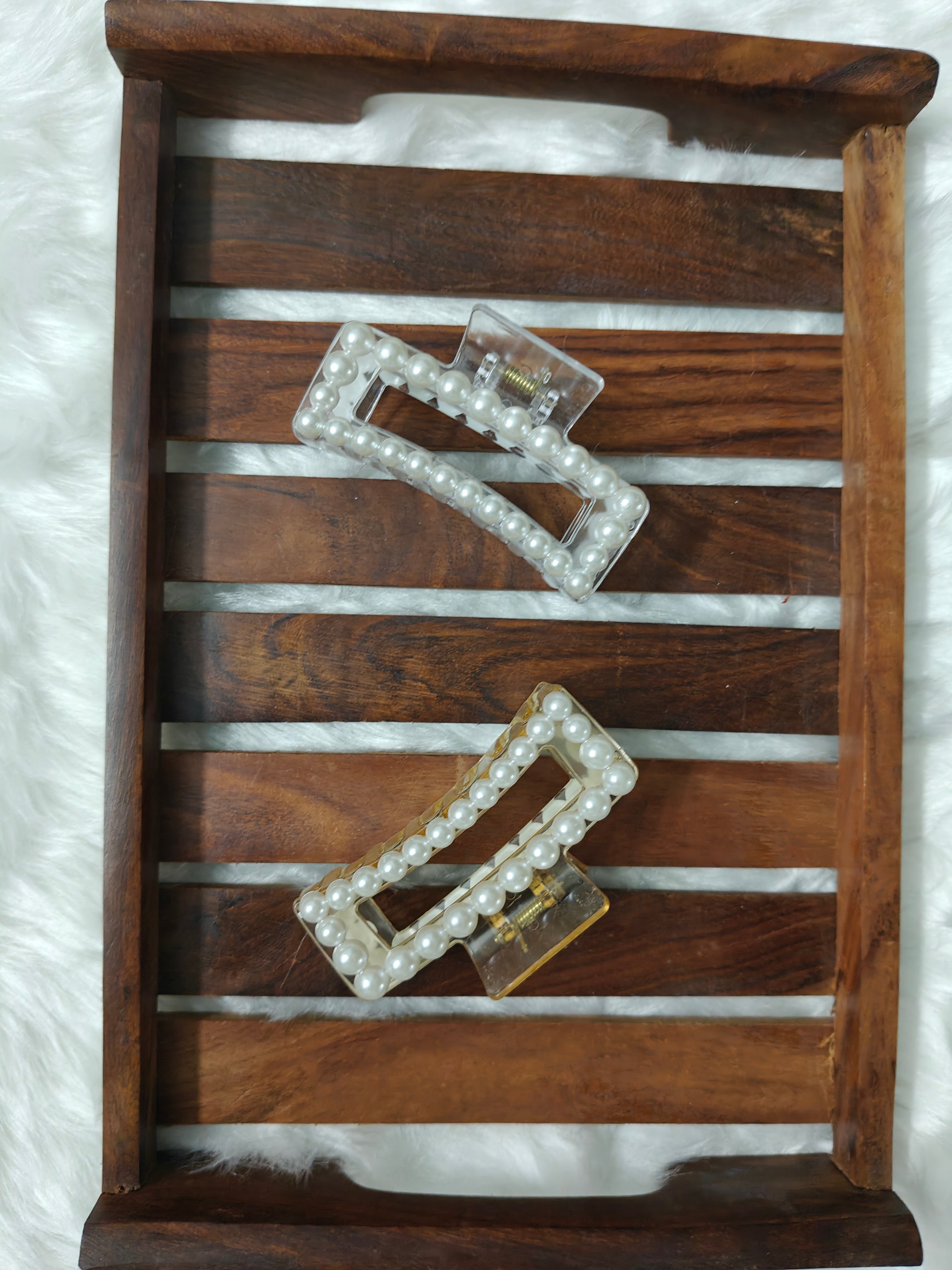 Rectangle Pearl Clip