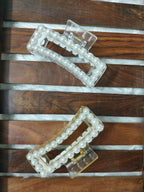 Rectangle Pearl Clip