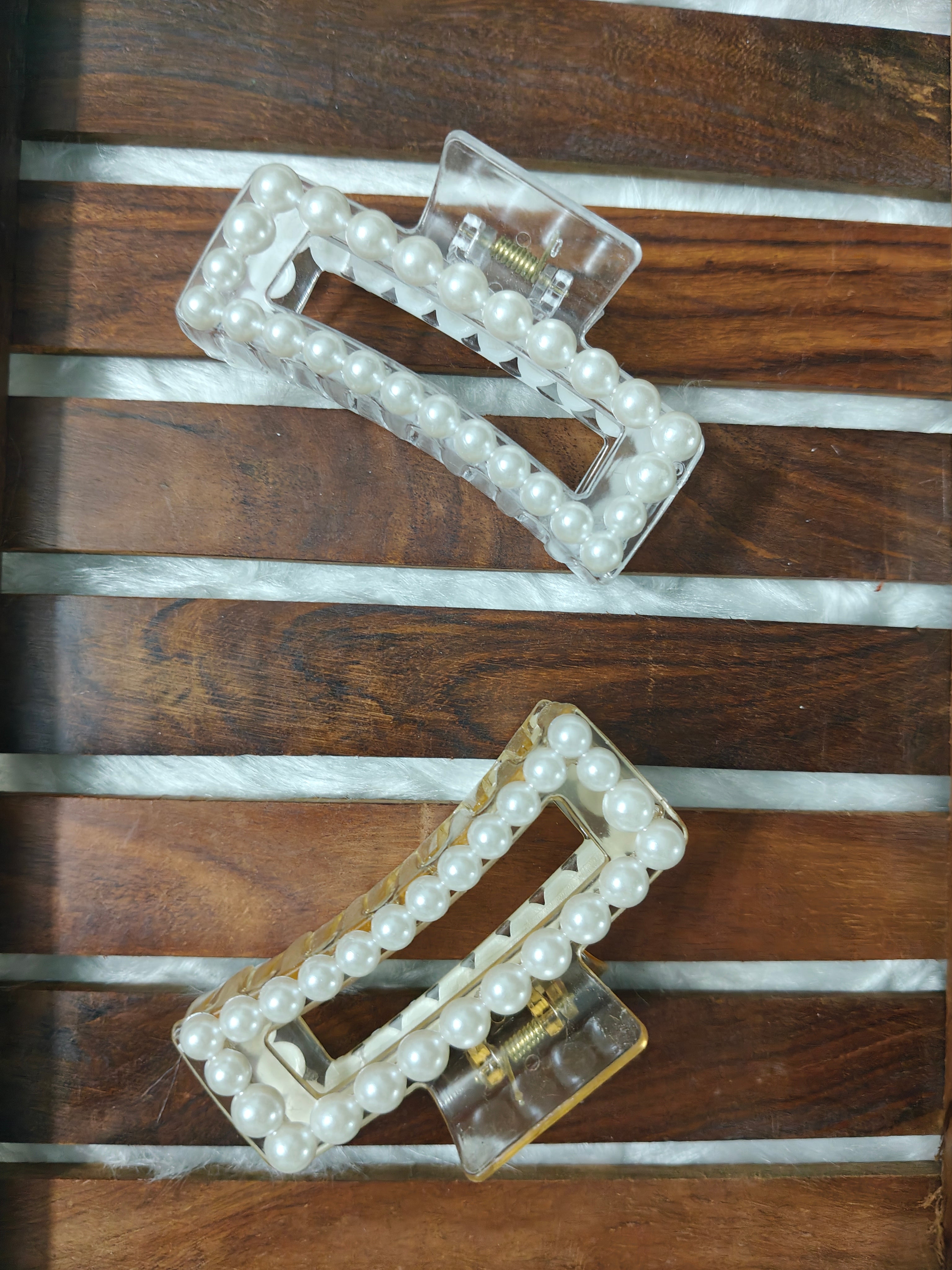 Rectangle Pearl Clip