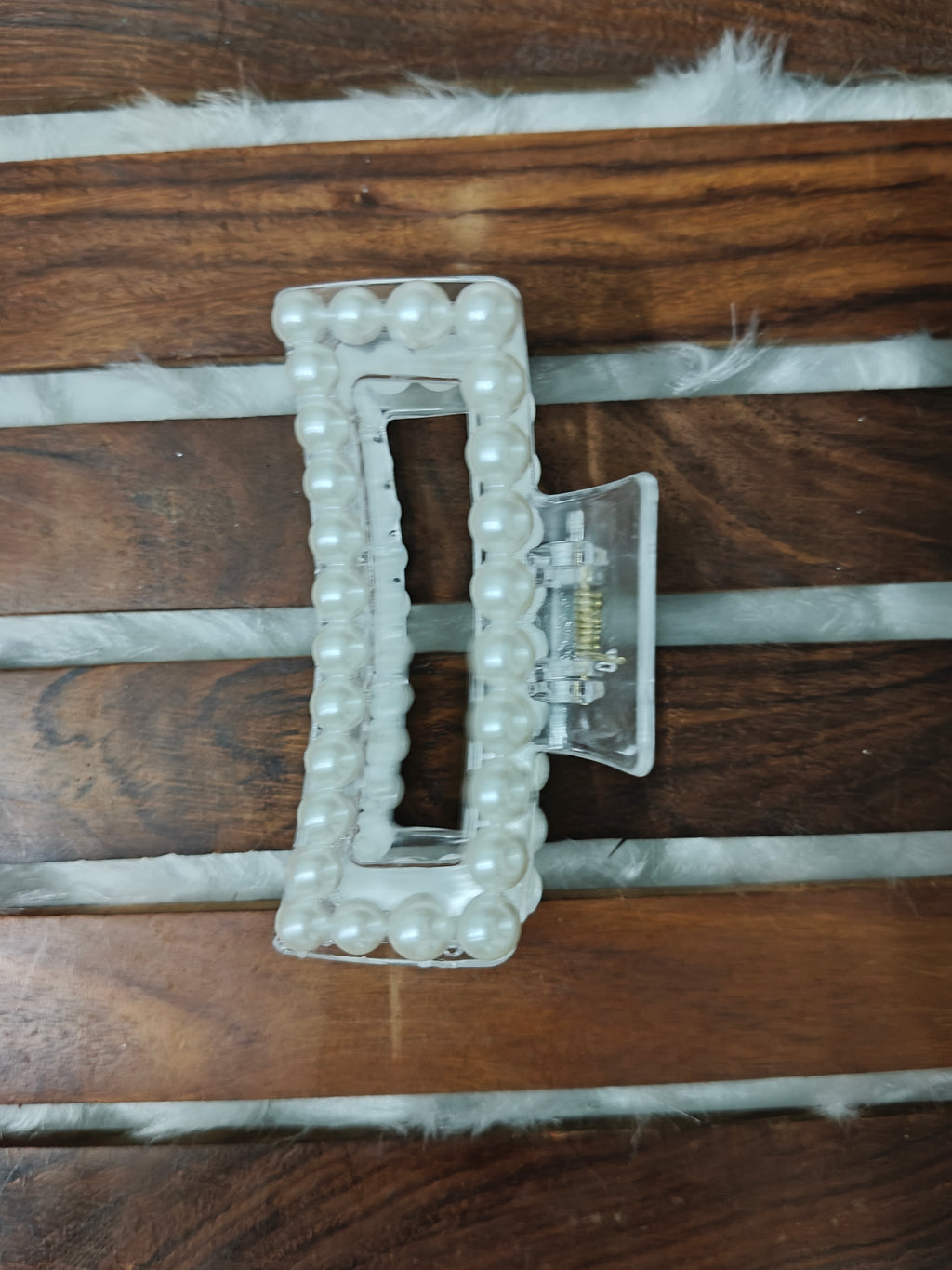 Rectangle Pearl Clip