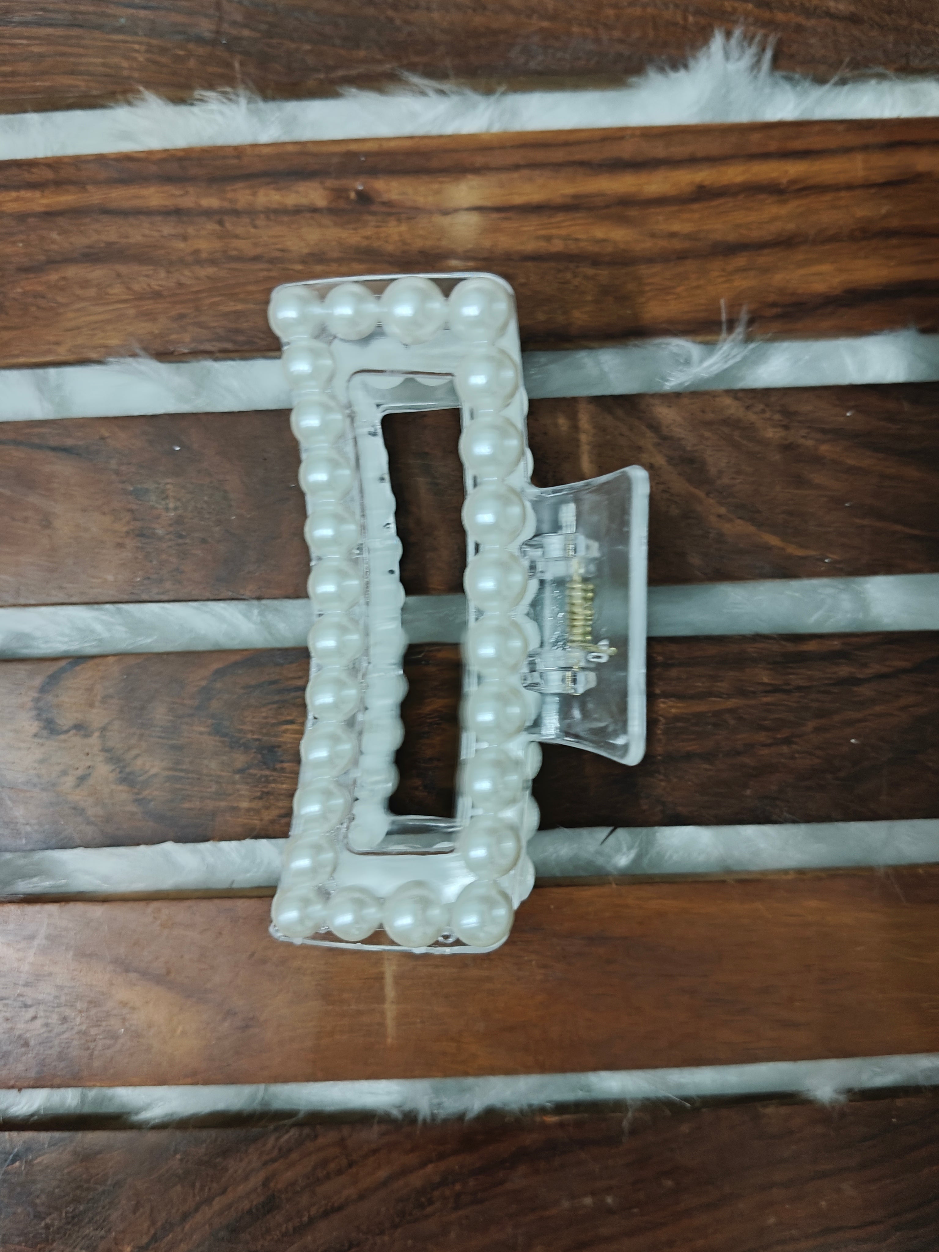 Rectangle Pearl Clip