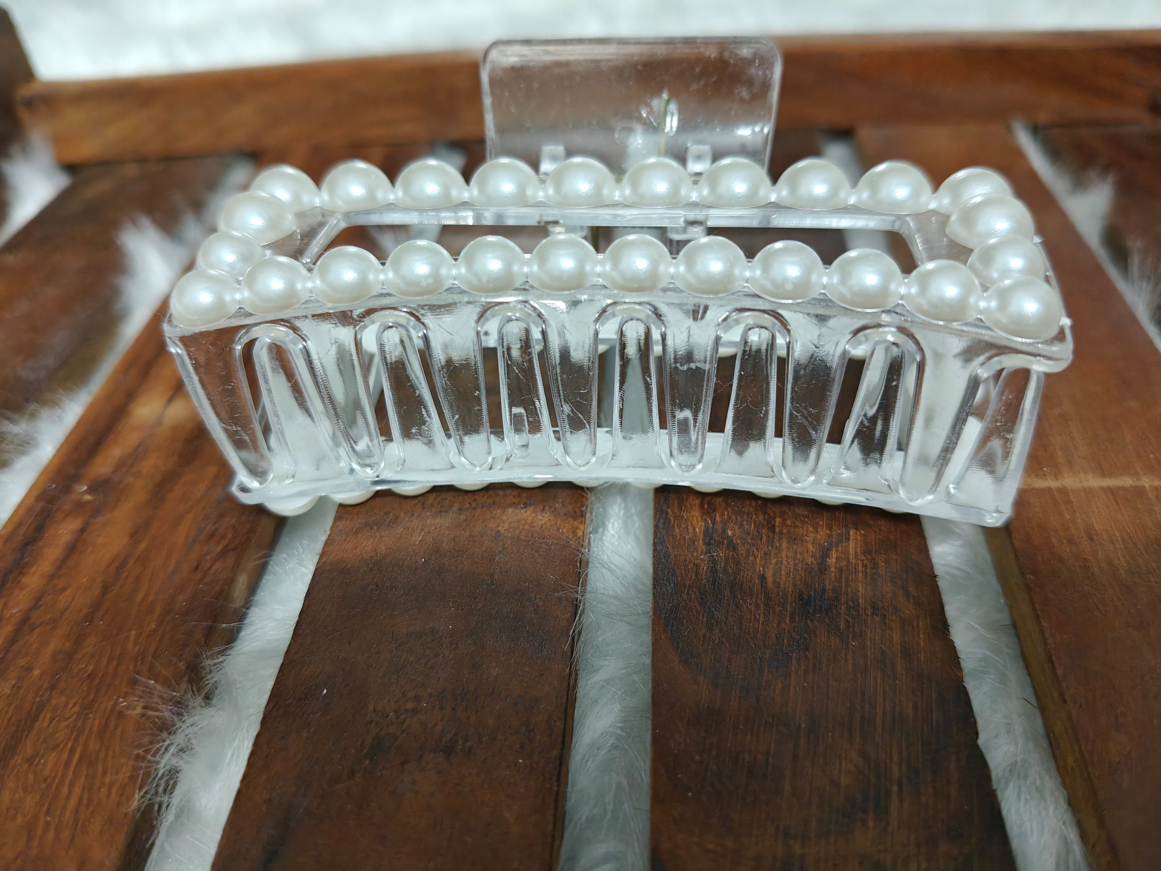 Rectangle Pearl Clip