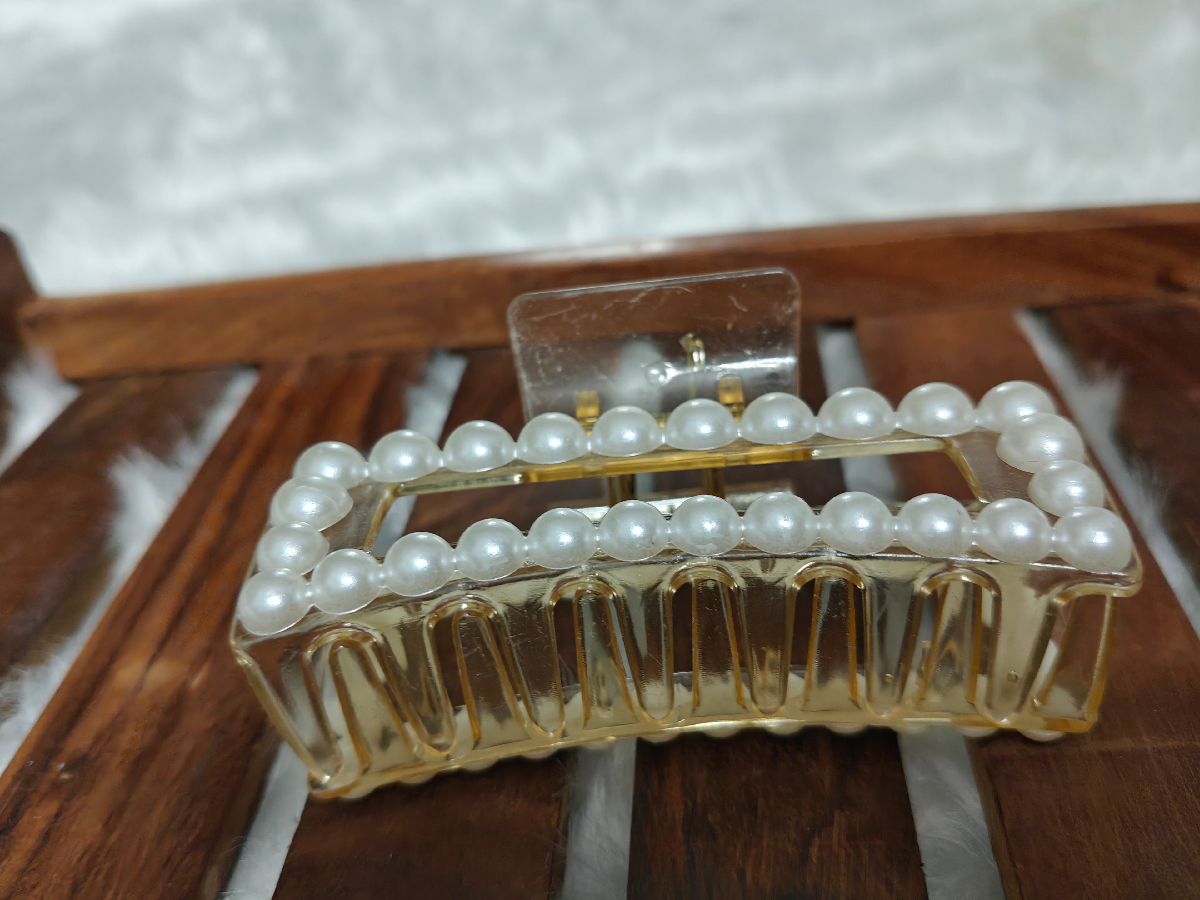 Rectangle Pearl Clip