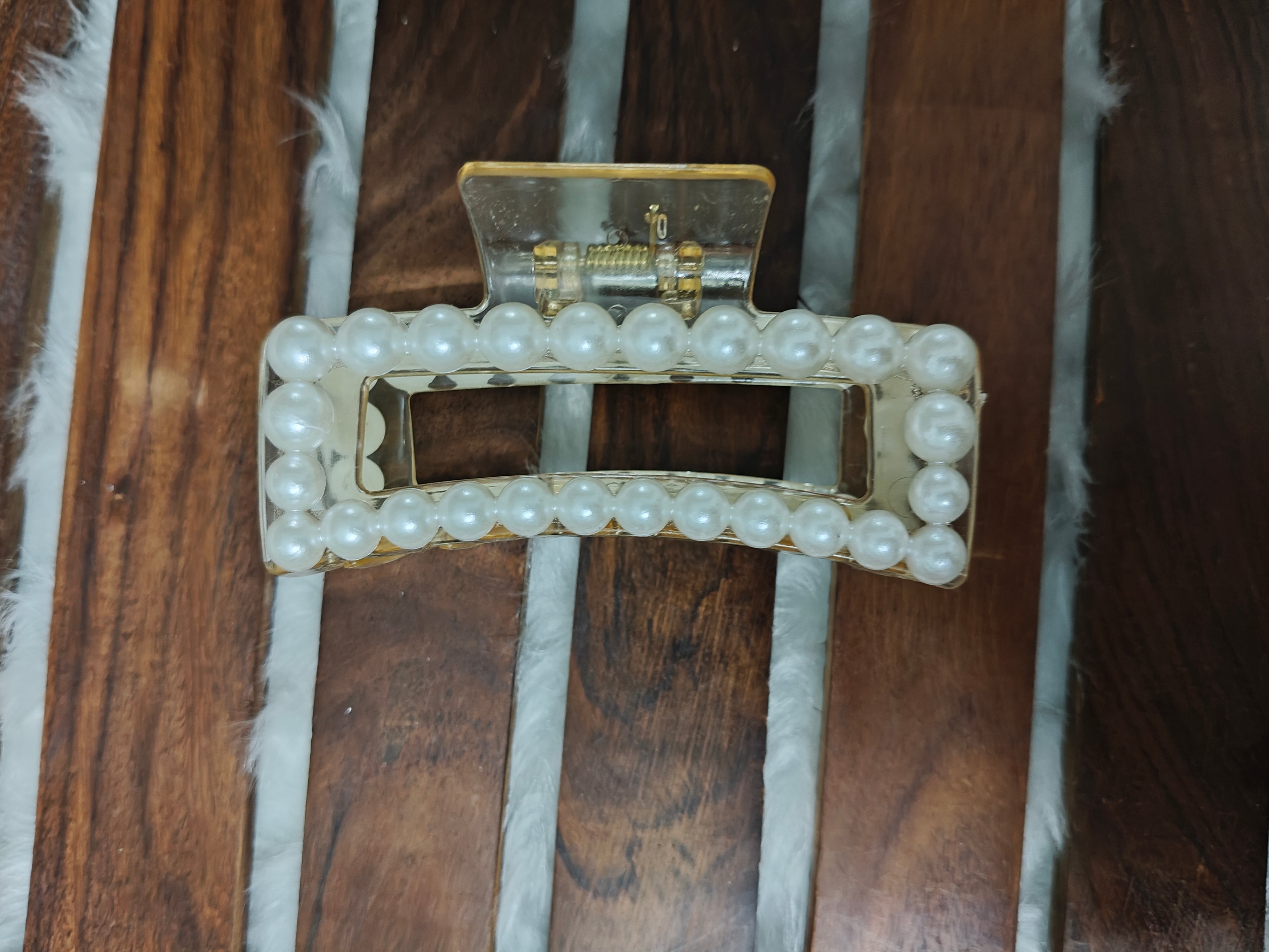 Rectangle Pearl Clip
