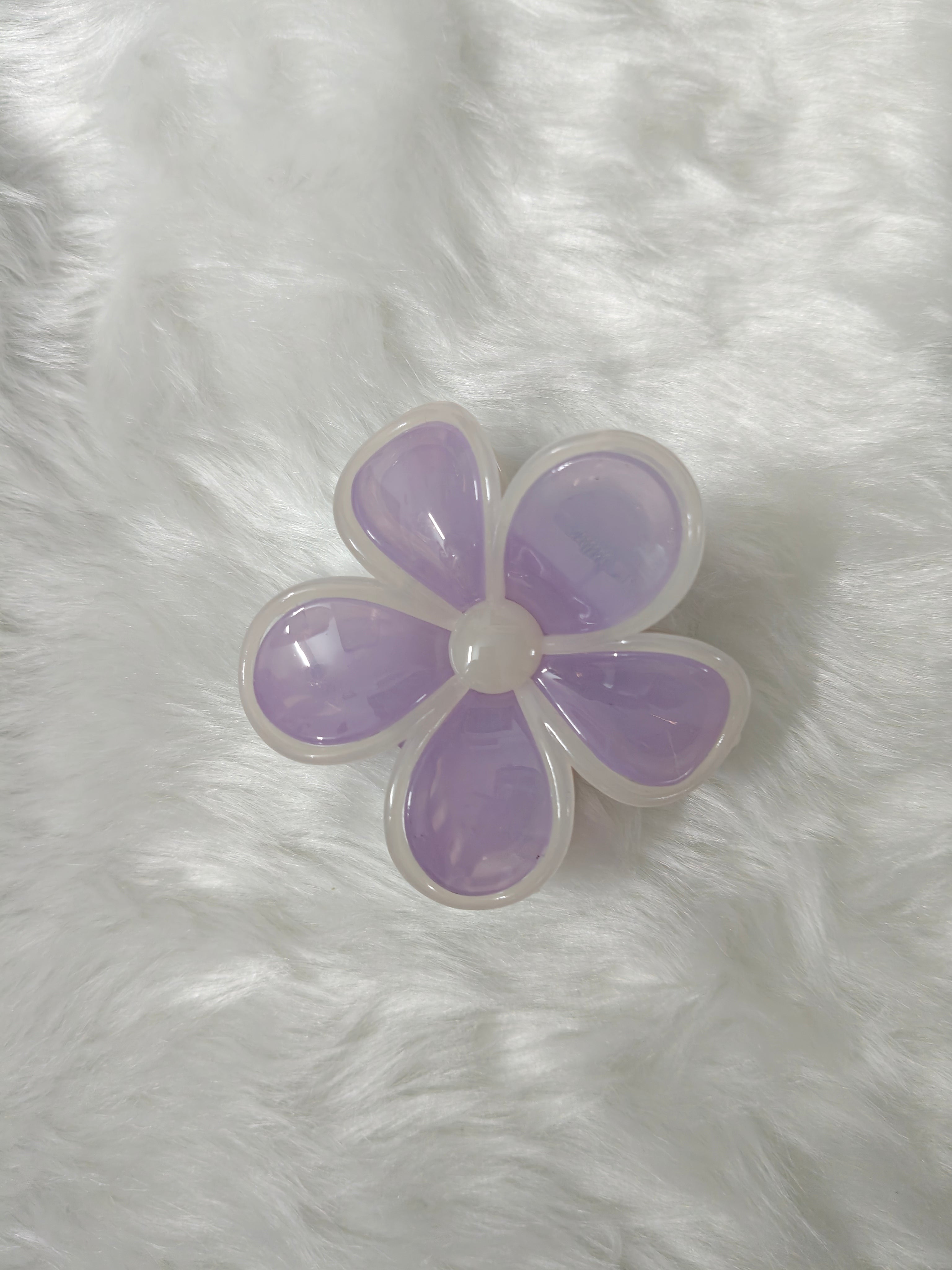 Glossy Big Flower Clip
