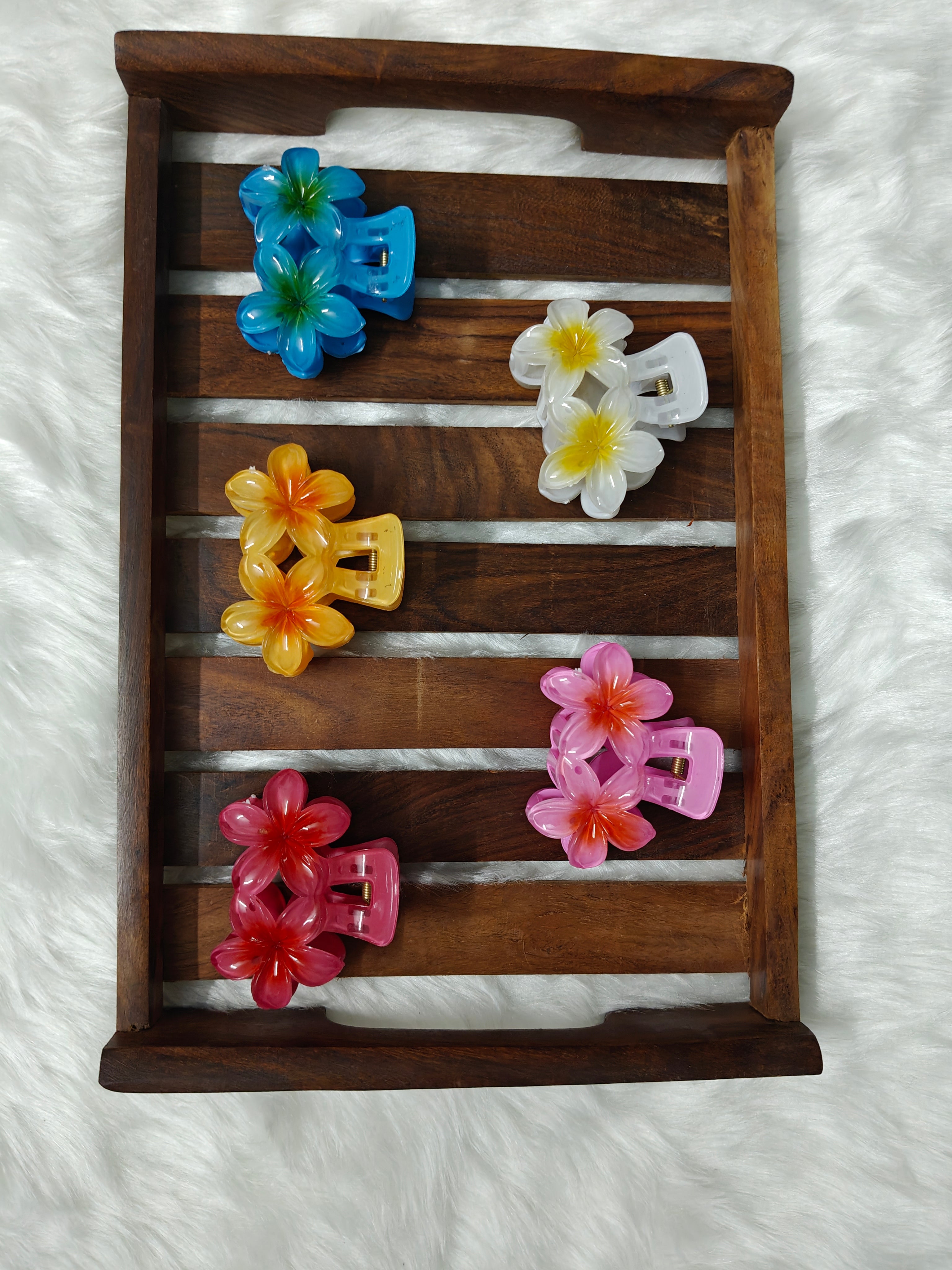 Double Flower Claw clip