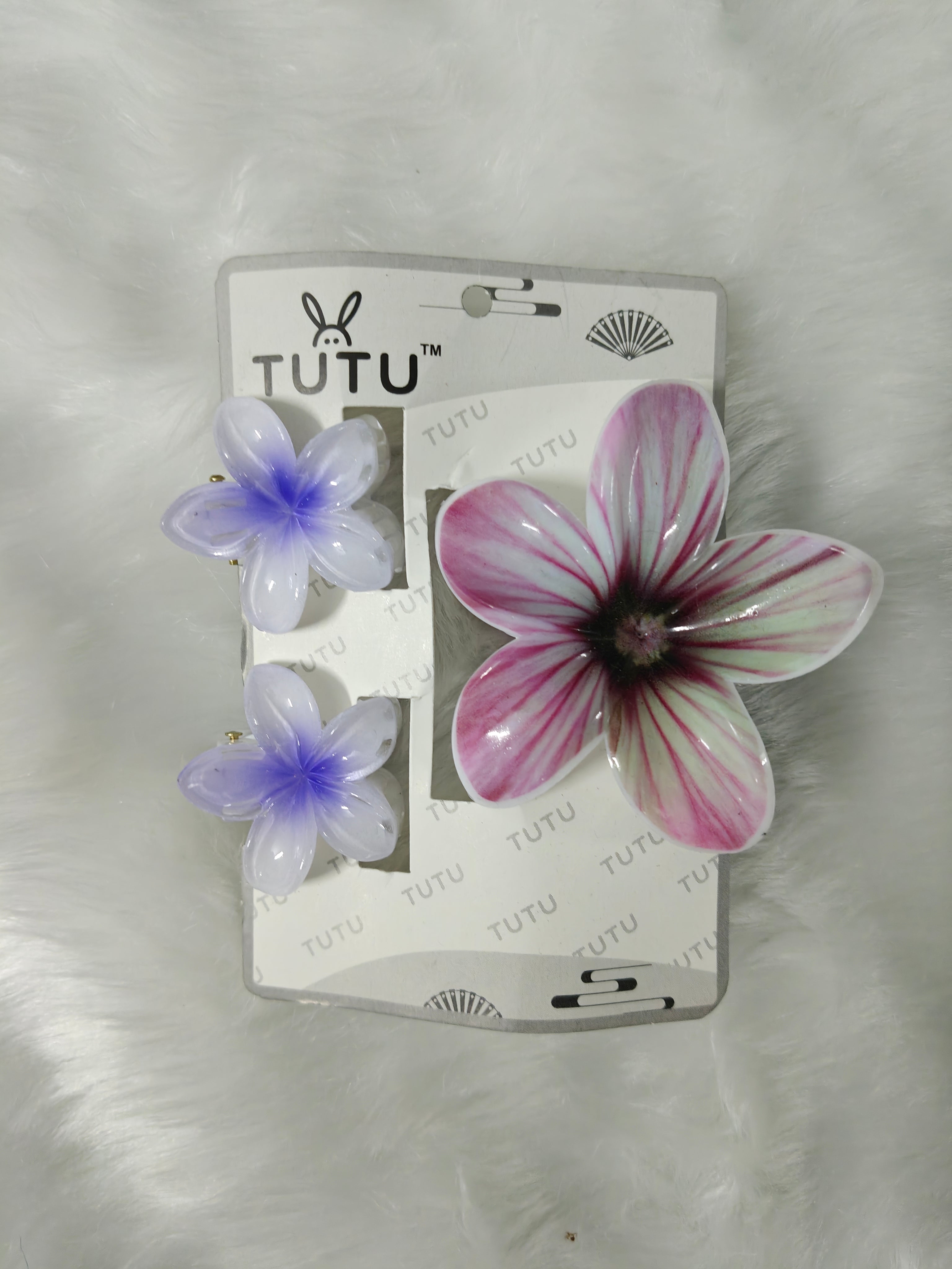 Marble 3 piece Hair clip