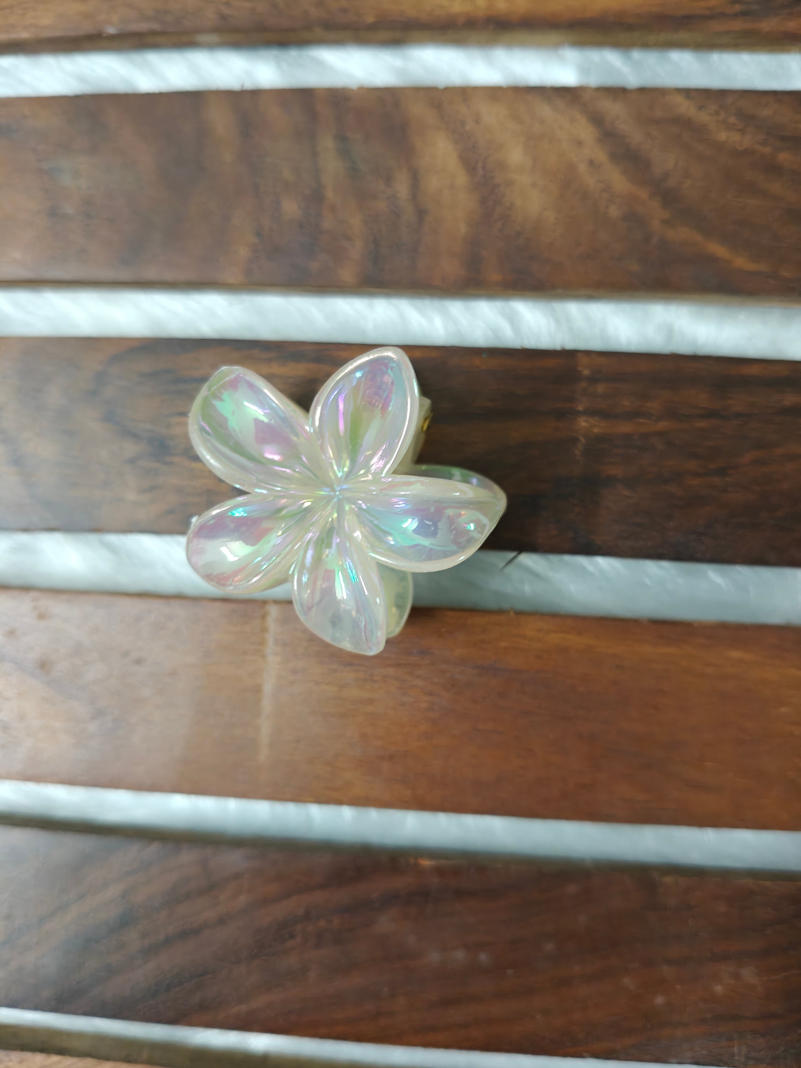 Holographic Flower Clips