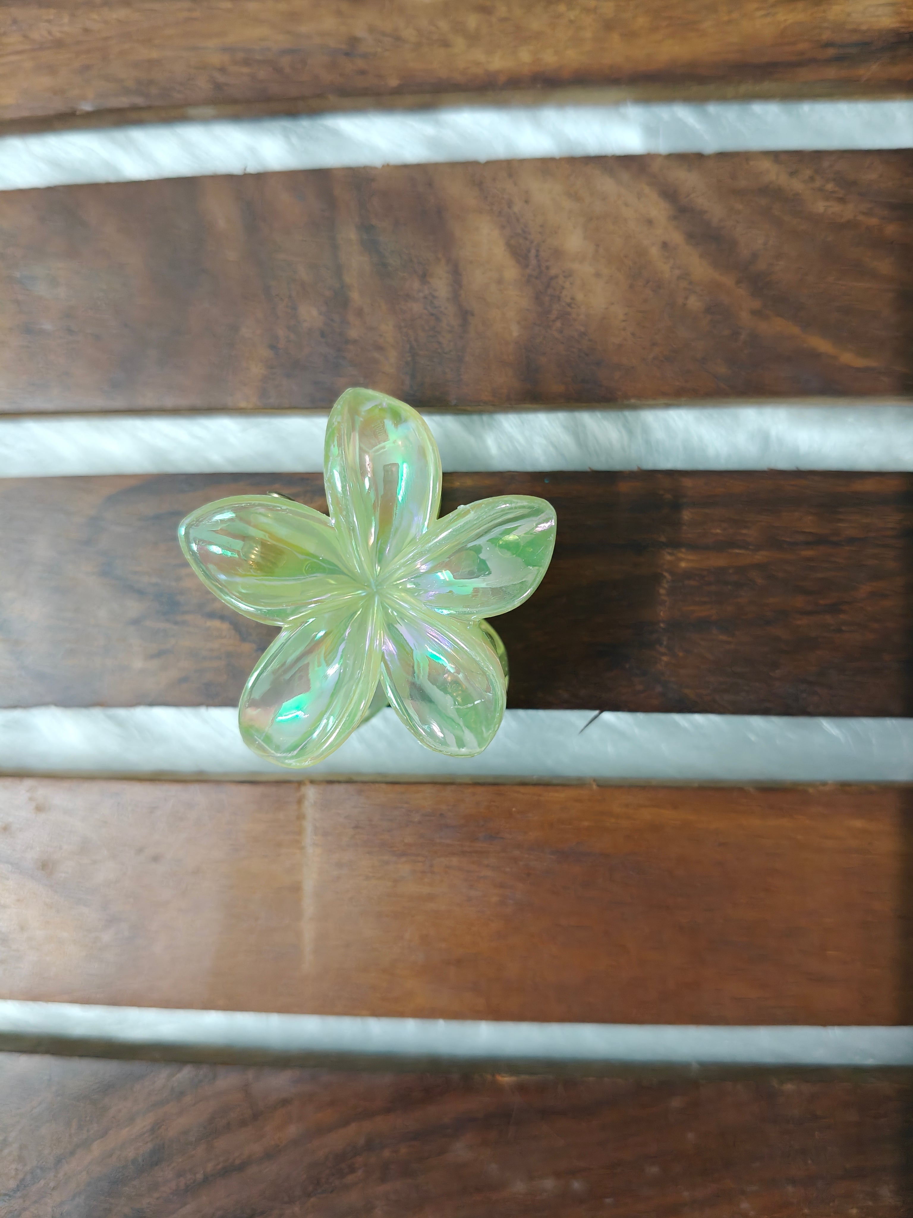 Holographic Flower Clips