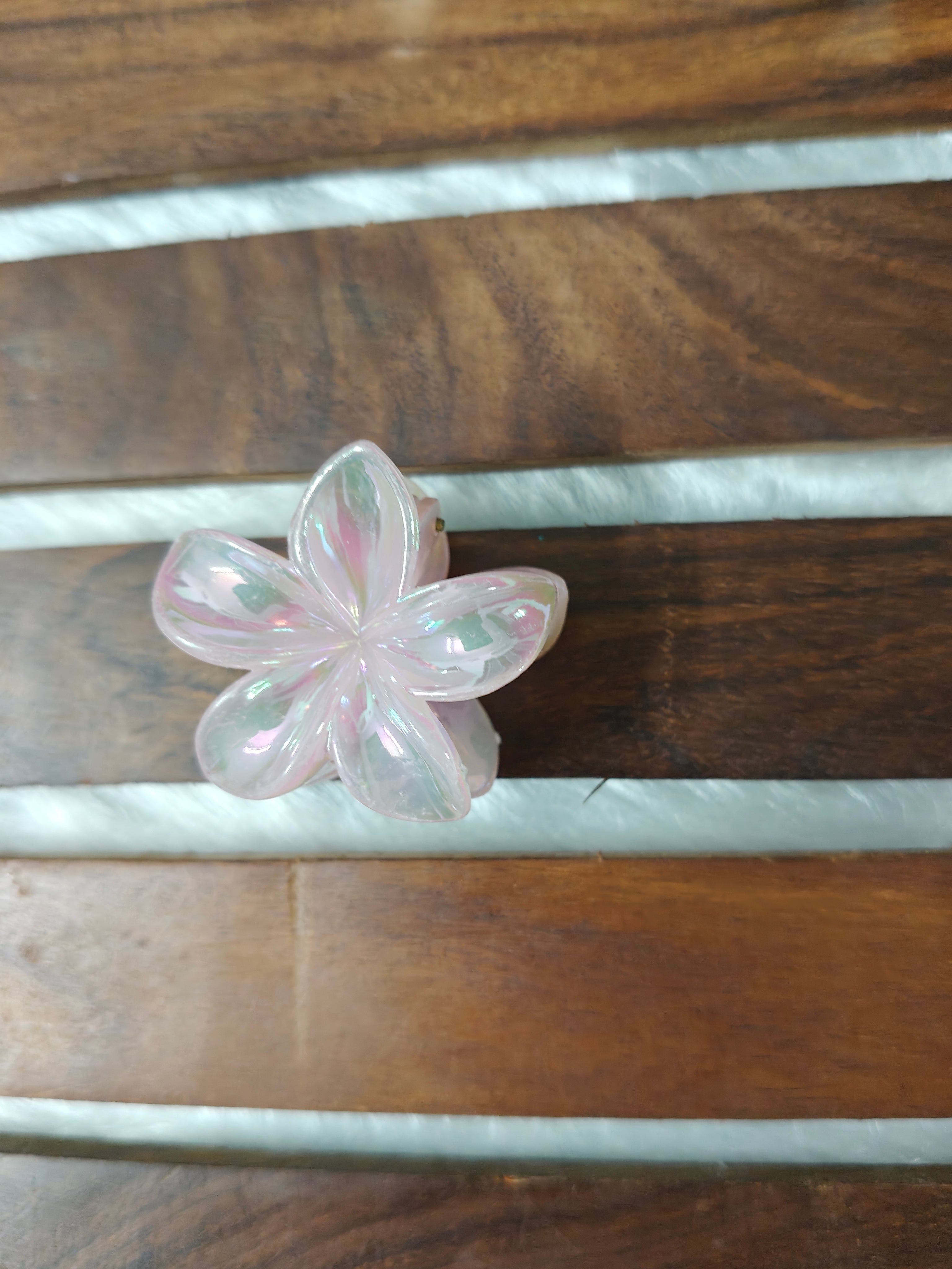 Holographic Flower Clips