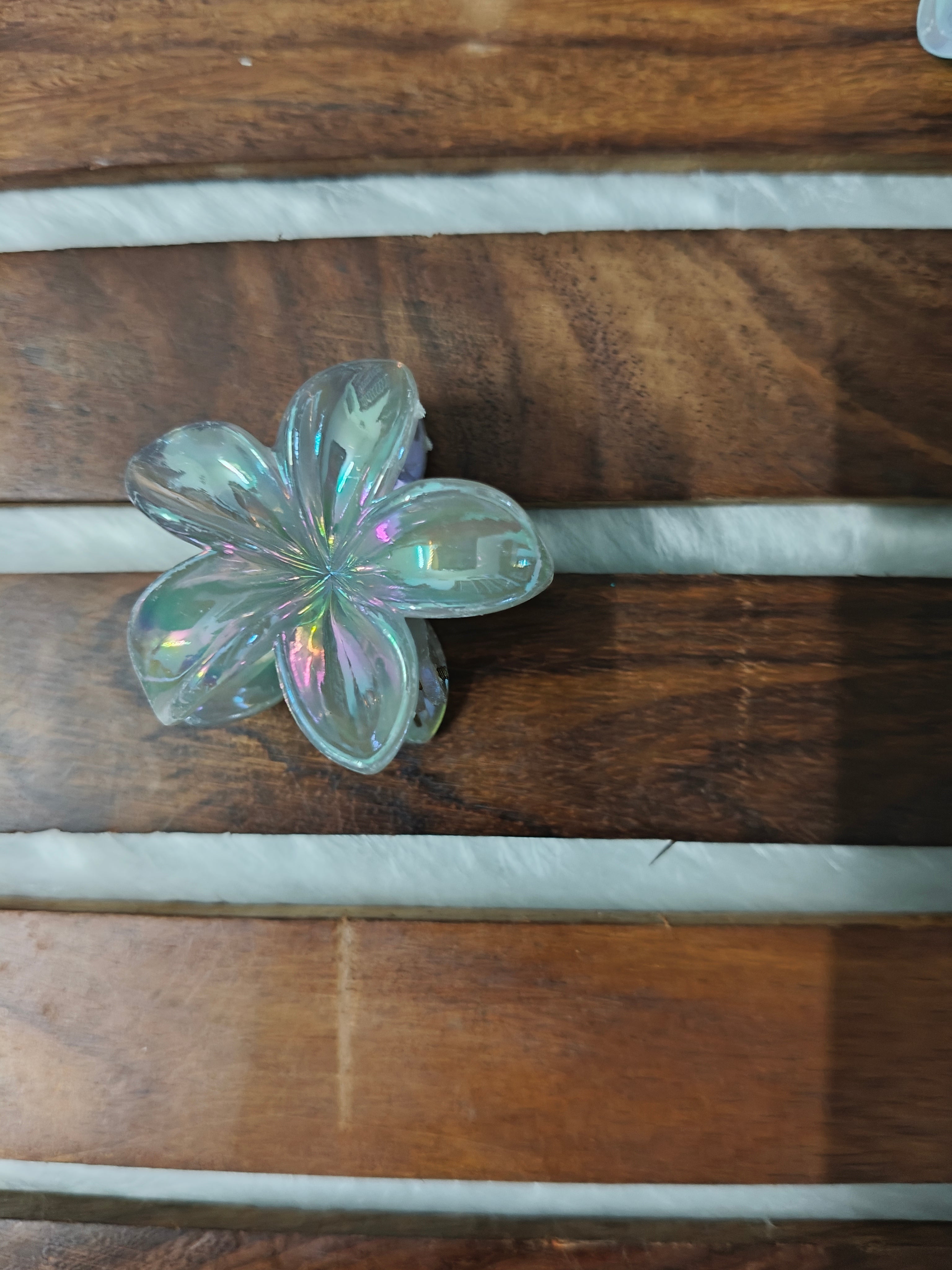 Holographic Flower Clips
