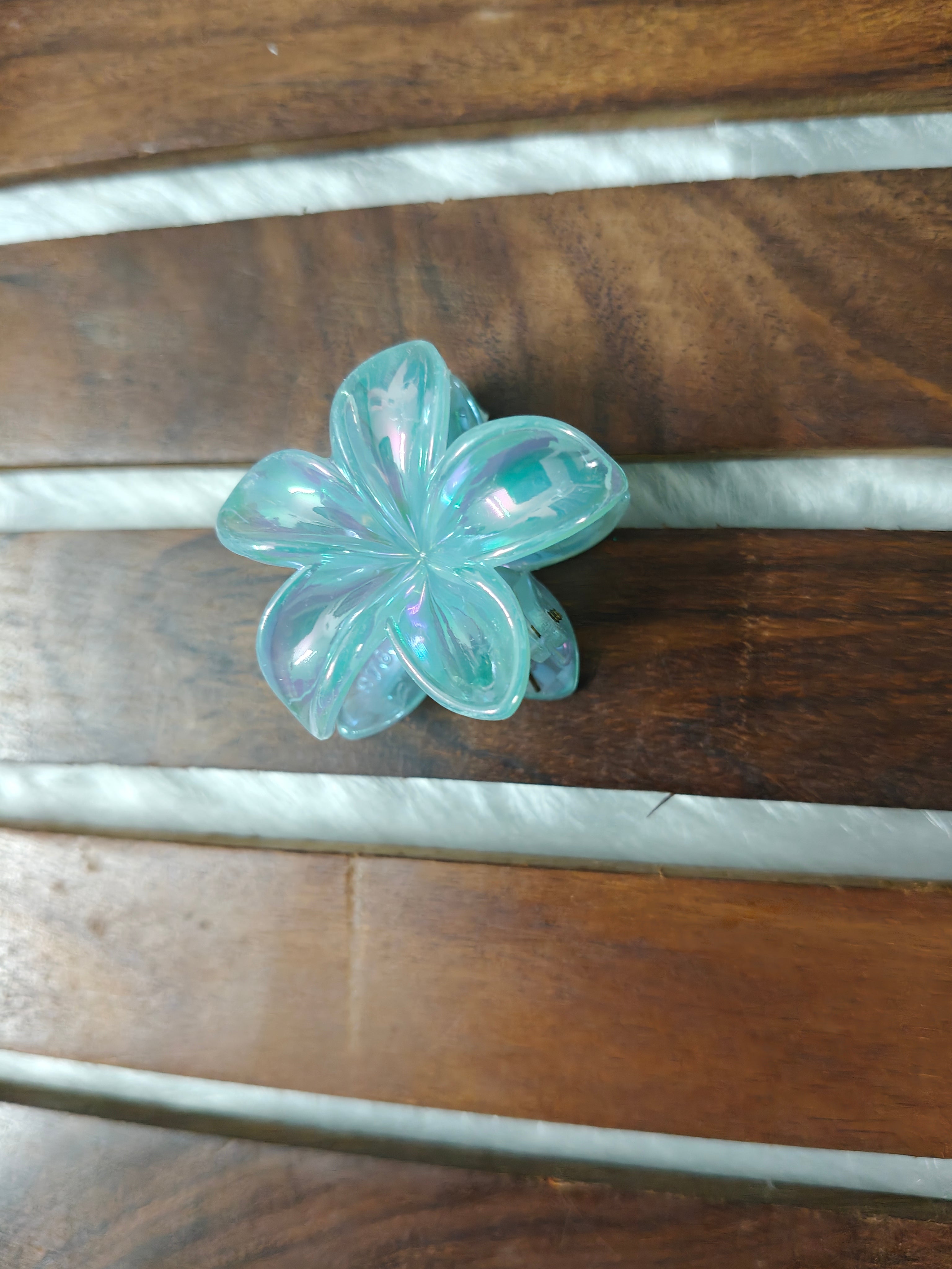 Holographic Flower Clips