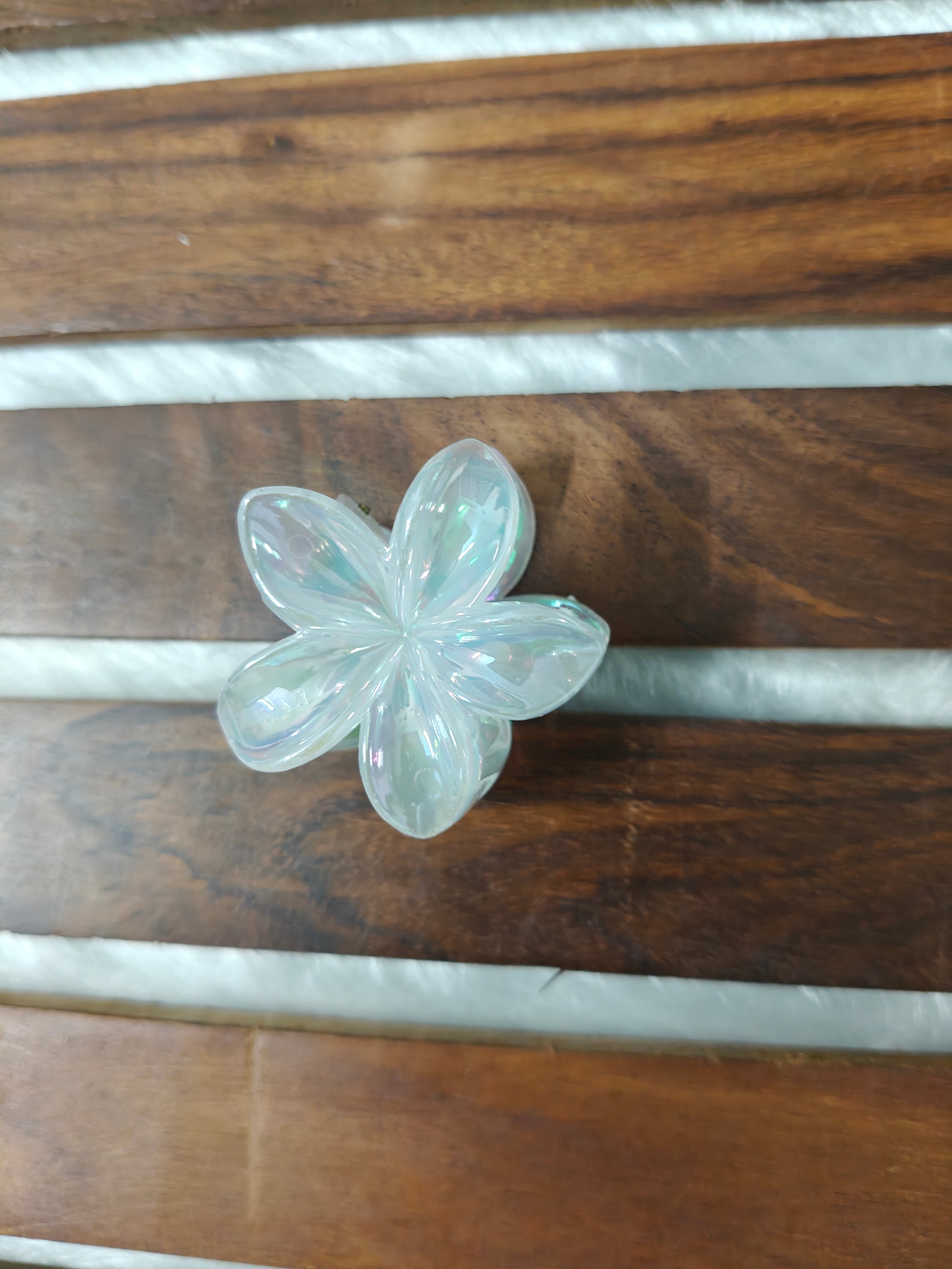 Holographic Flower Clips
