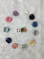 Double Circle Matte Clip