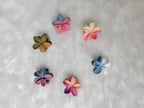 Dual Color Floral Matte Clip