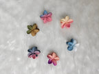 Dual Color Floral Matte Clip