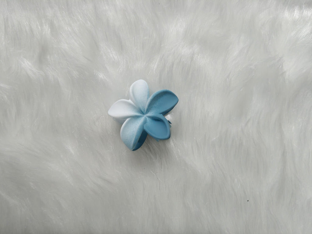 Dual Color Floral Matte Clip