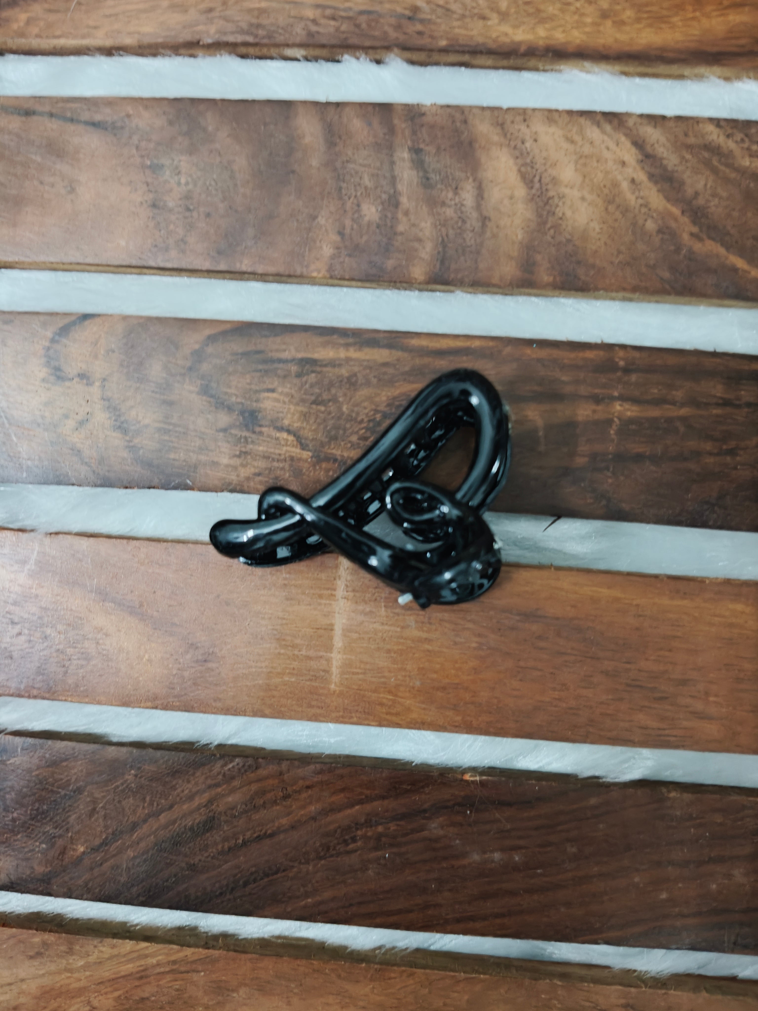 Glossy Heart Hair Clips