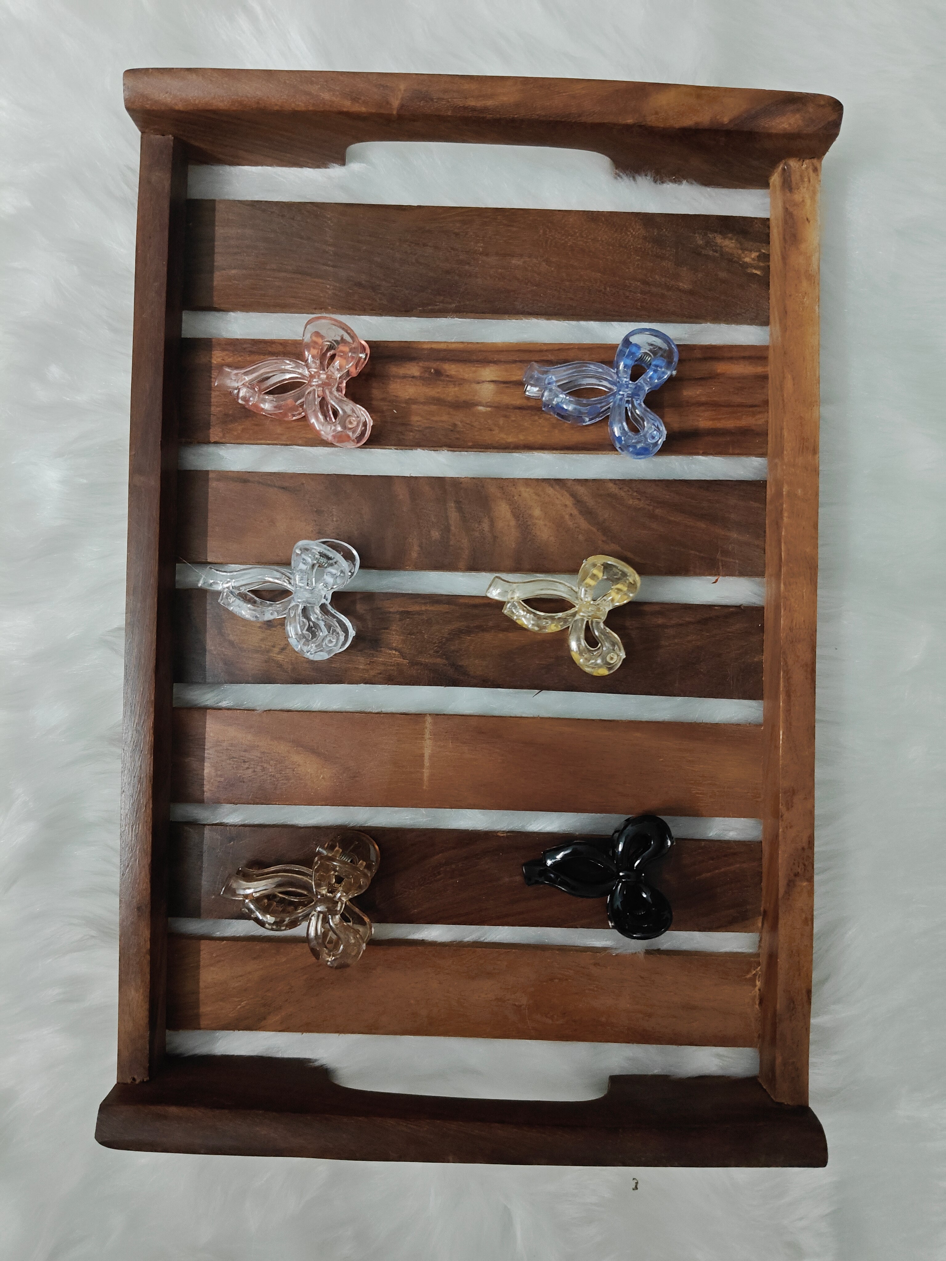 Glossy Bow Mini Hair Clip