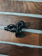 Glossy Bow Mini Hair Clip