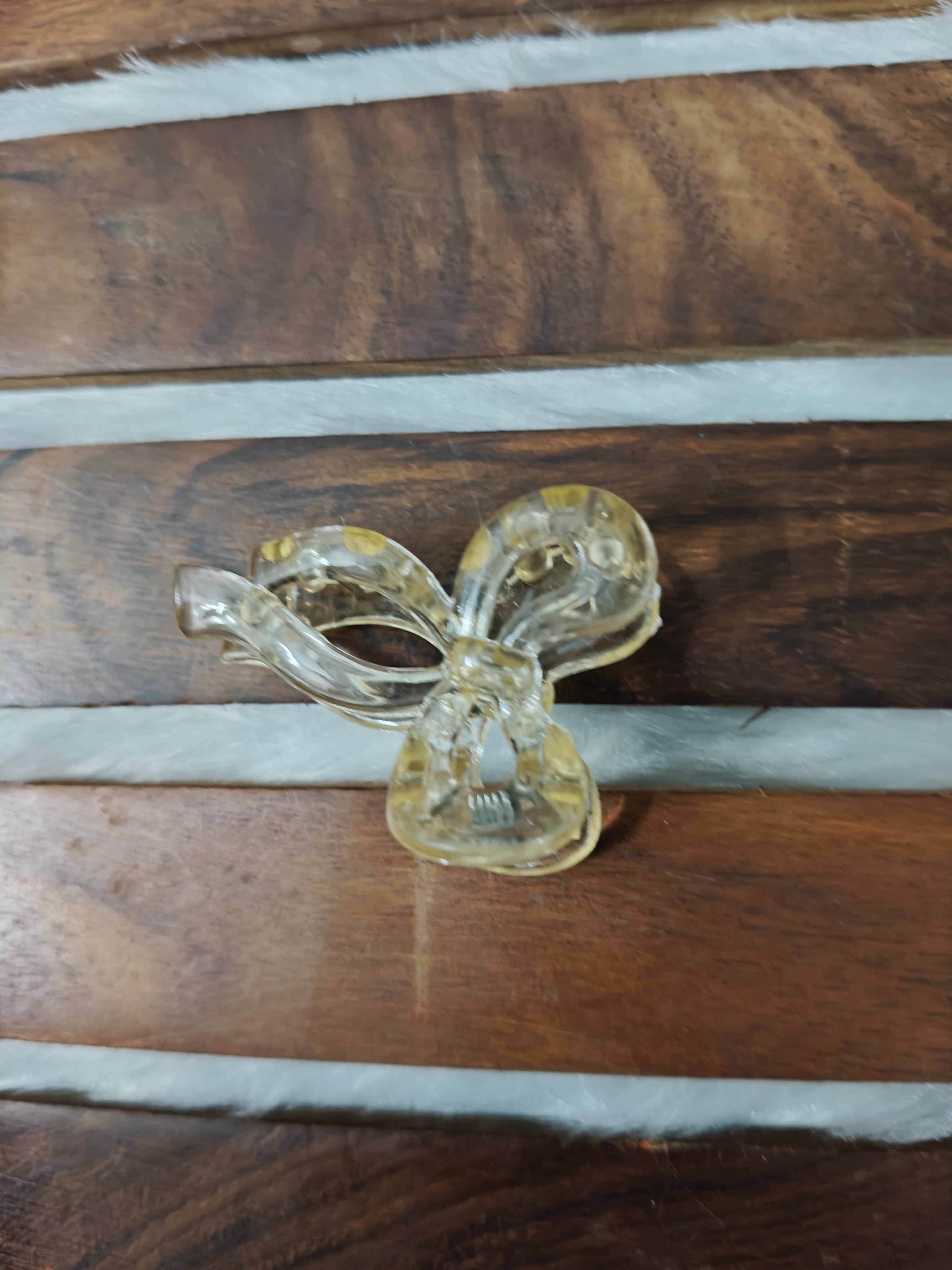 Glossy Bow Mini Hair Clip