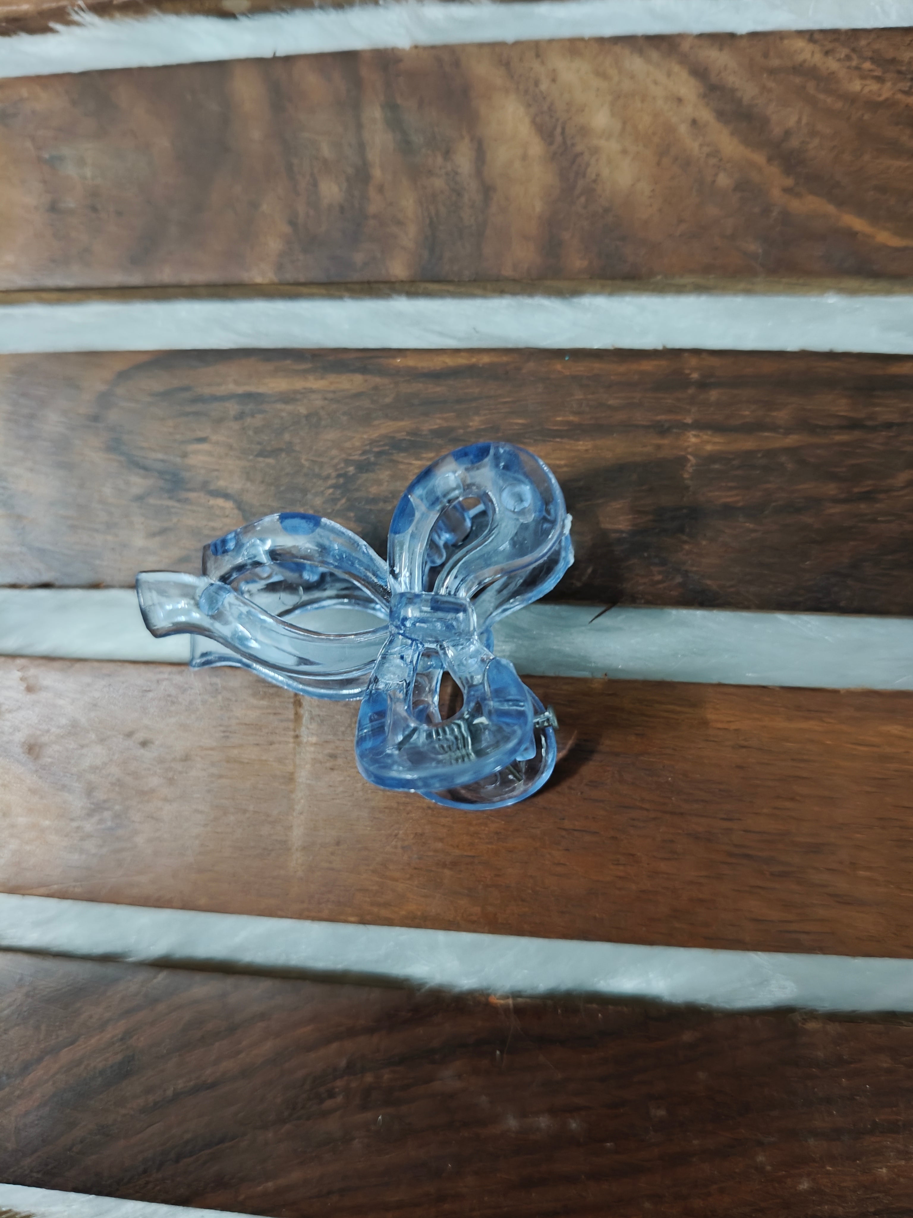 Glossy Bow Mini Hair Clip