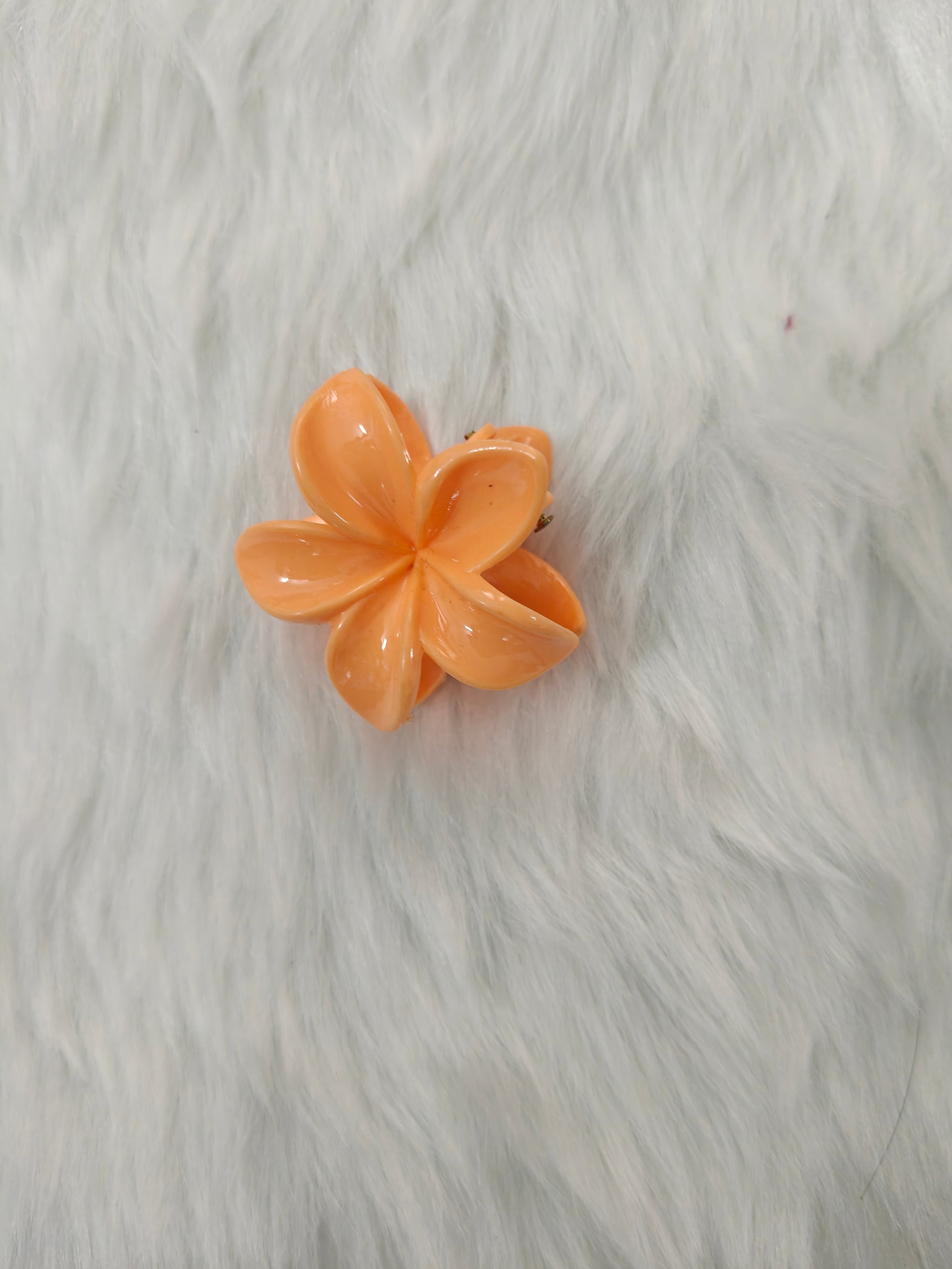 Small Floral Claw Hair Clips
