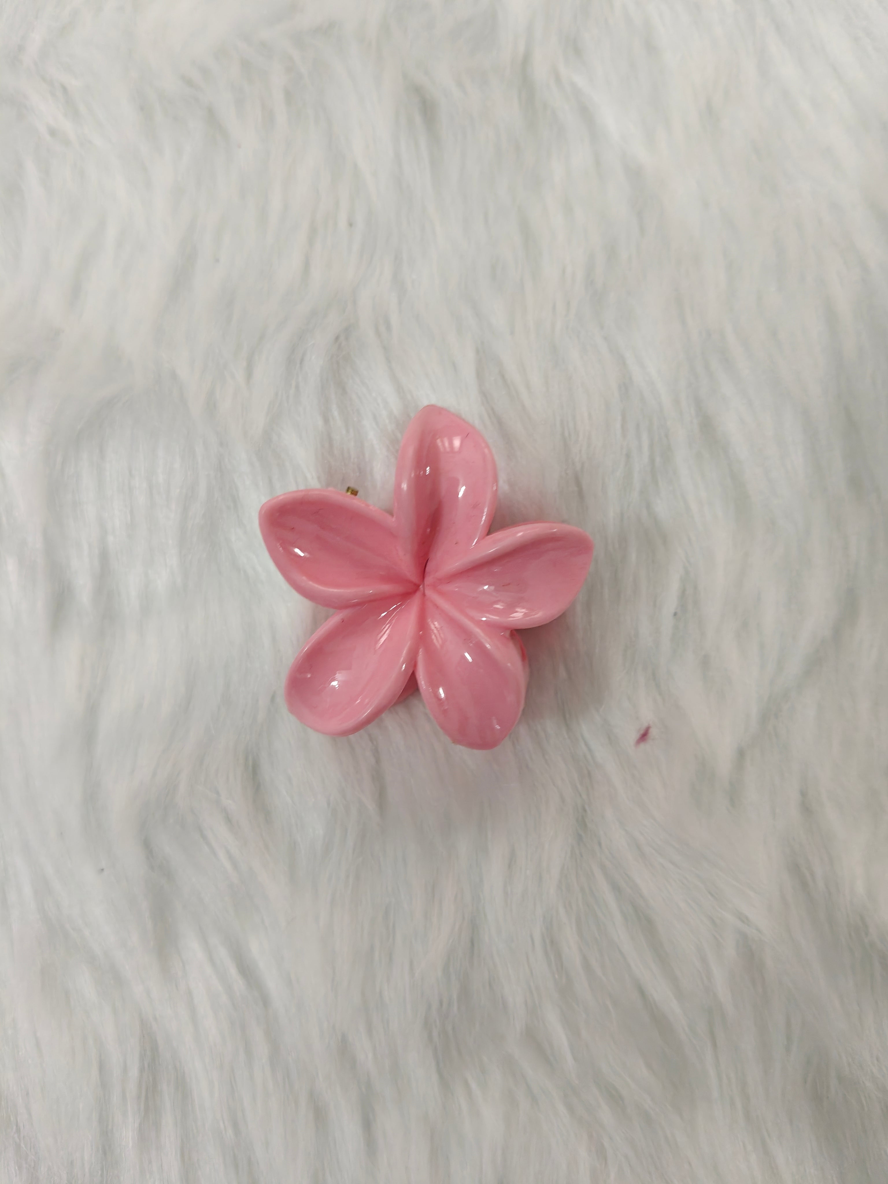 Small Floral Claw Hair Clips