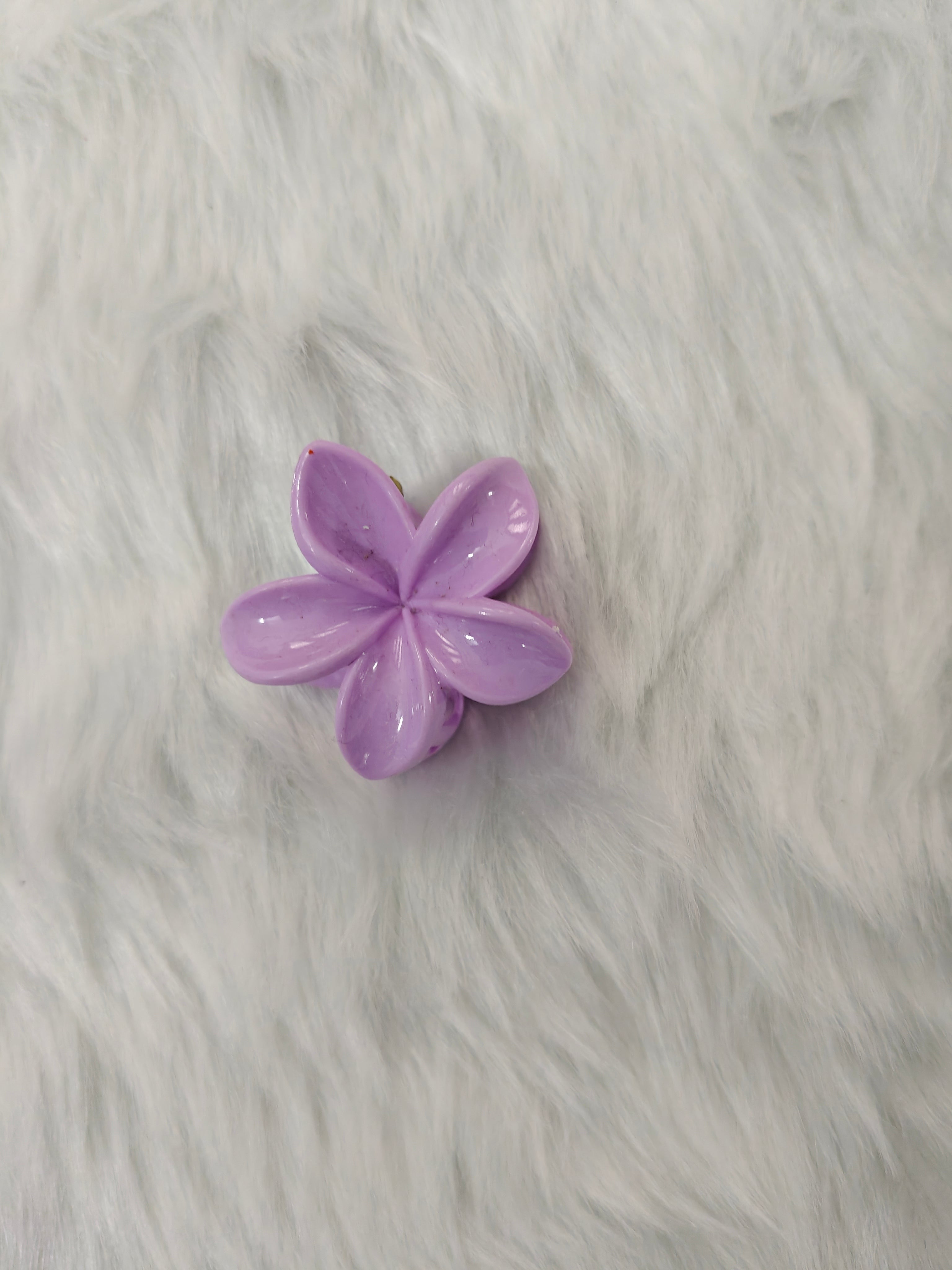 Small Floral Claw Hair Clips
