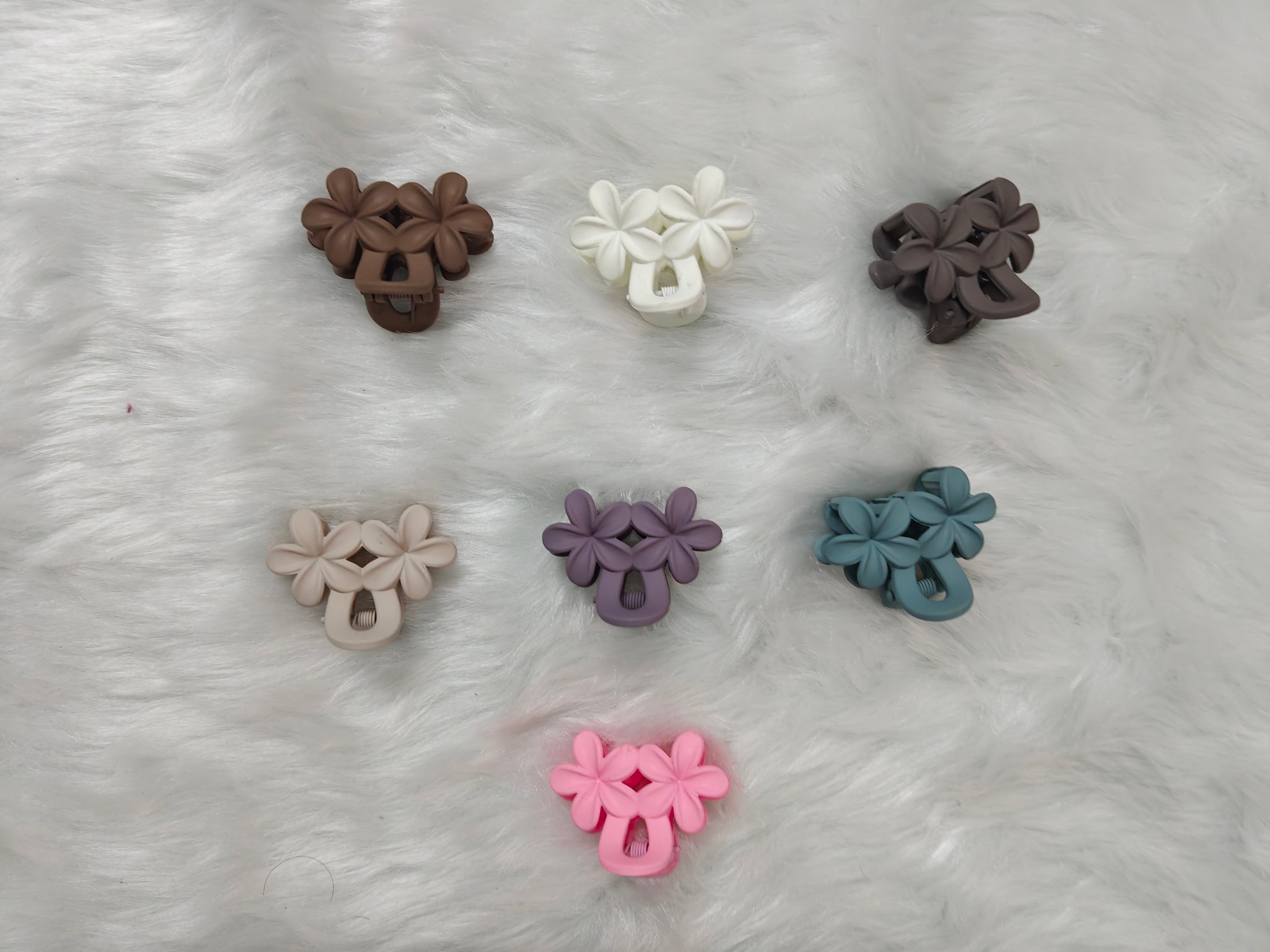 Mini Double Floral Hair Clip