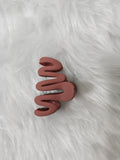 Zigzag Matte small Hair Clip