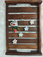 Printed small flower clip